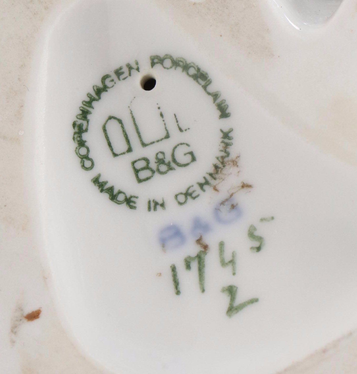 Bing & Grøndahl  "Only One Drop" Porcelain Figurine with Royal Copenhagen Cat