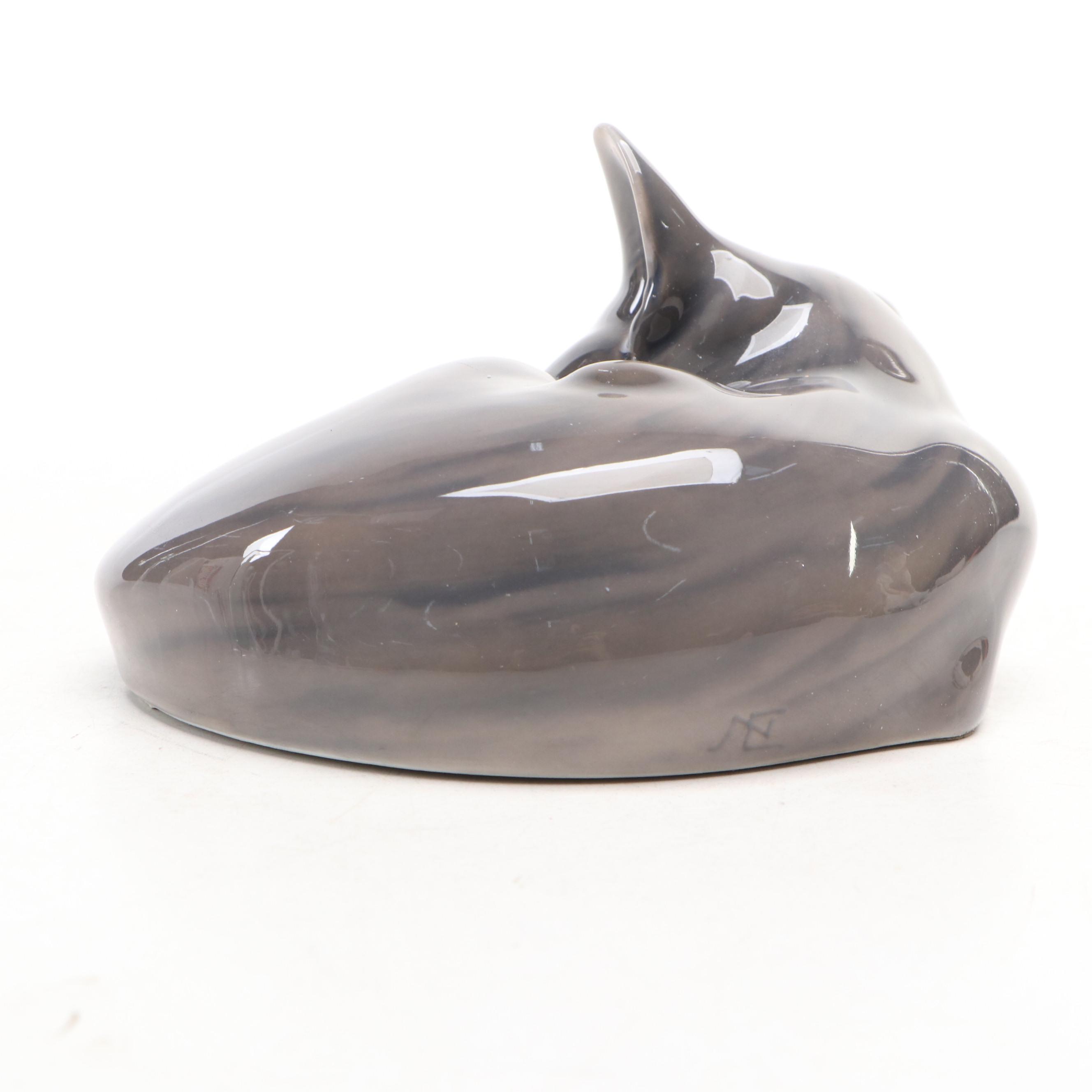 Bing & Grøndahl  "Only One Drop" Porcelain Figurine with Royal Copenhagen Cat