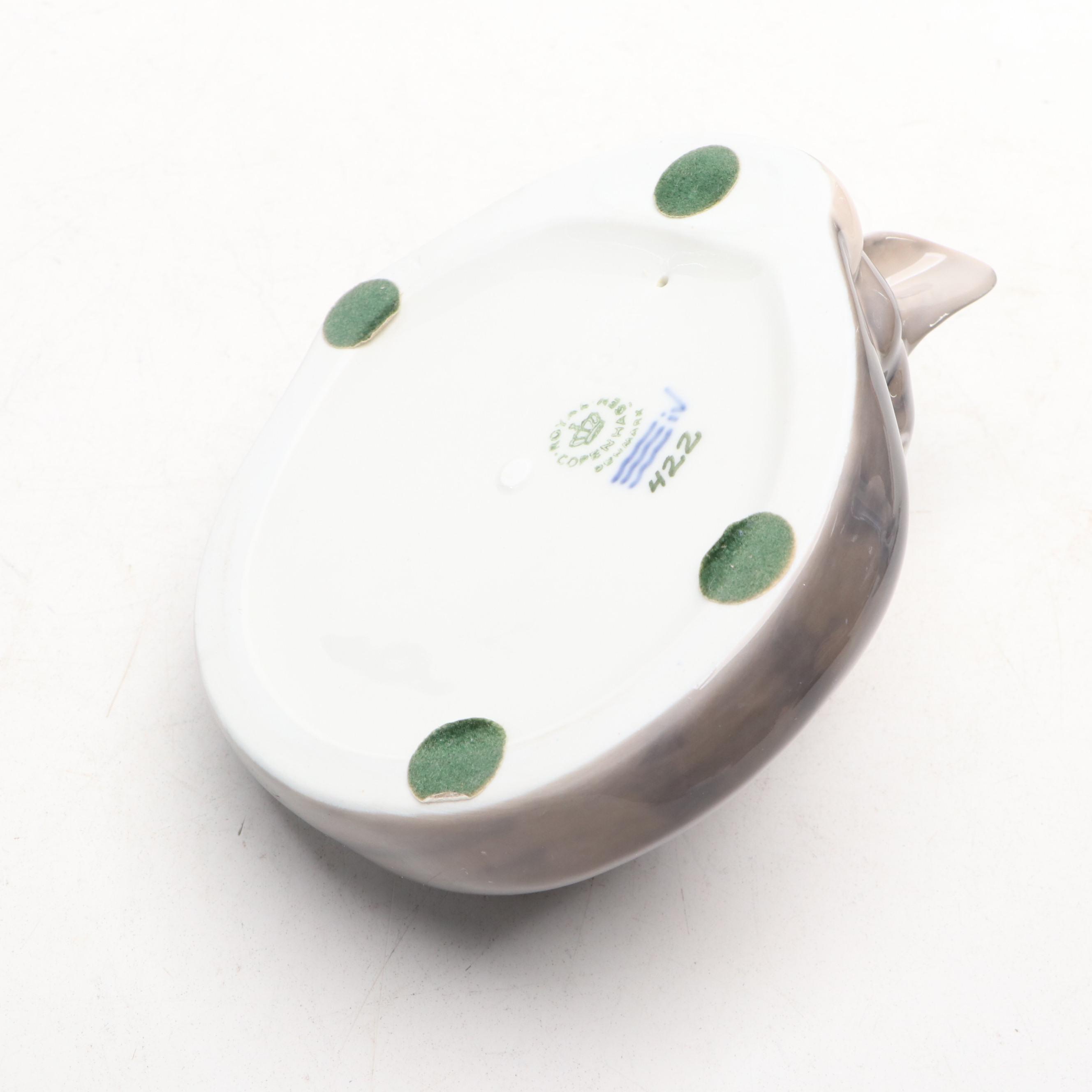 Bing & Grøndahl  "Only One Drop" Porcelain Figurine with Royal Copenhagen Cat