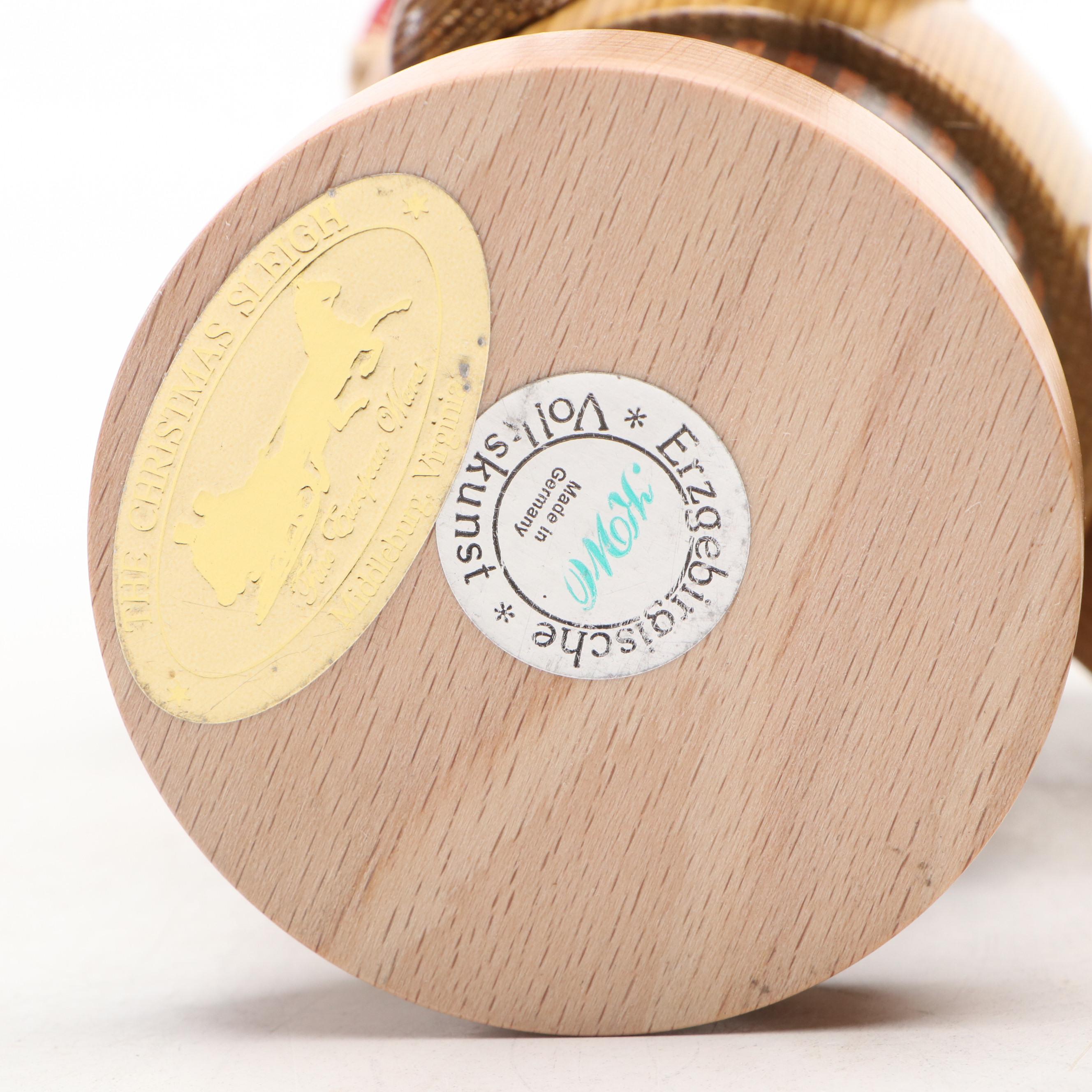 Seiffener Volkskunst German Wood Christmas Incense Smokers