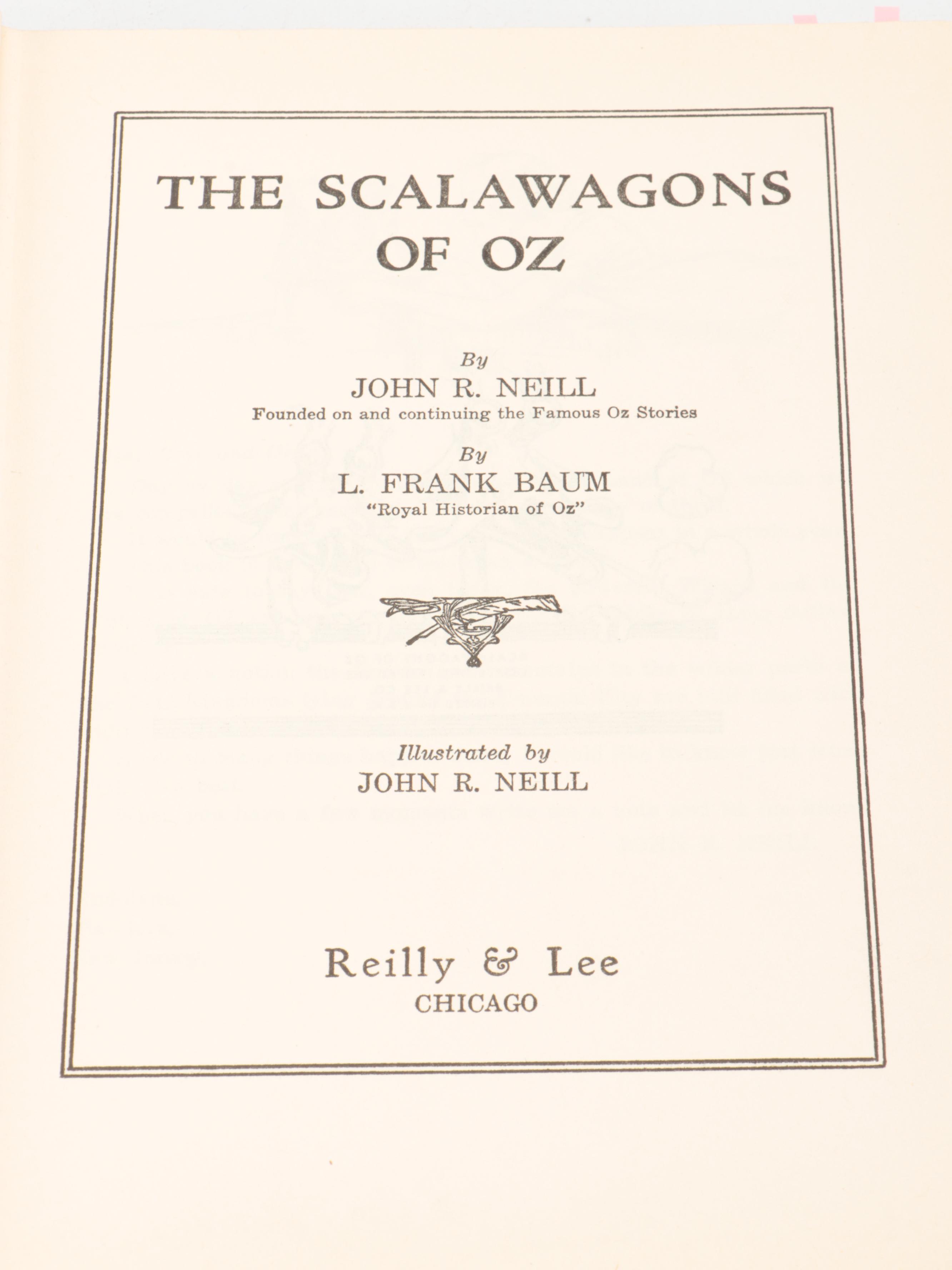 John R. Neill Illustrated "The Scalawagons of Oz" by John R. Neill, circa 1949