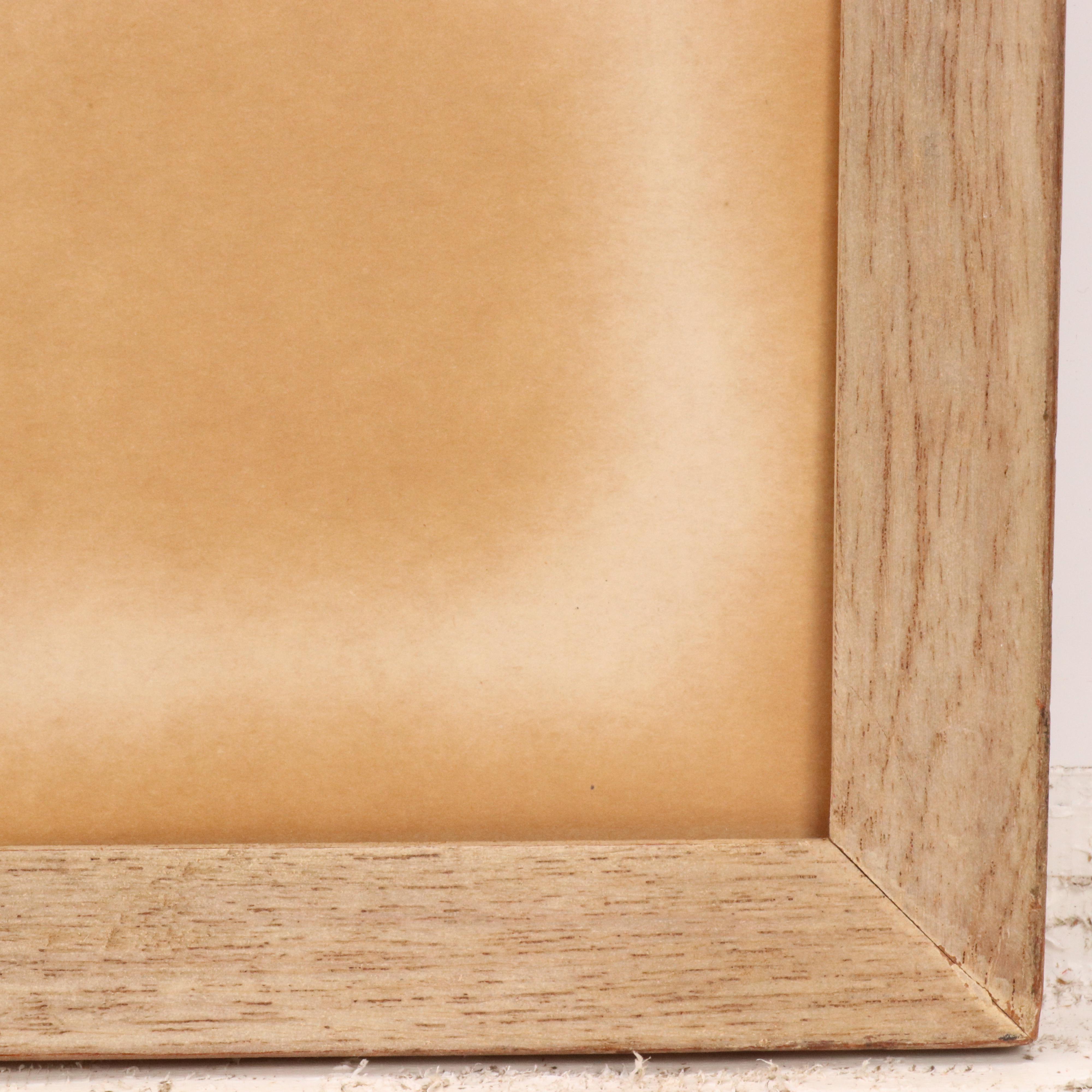 Mid Century Modern Mixed Media Drawing of Figures, 1960