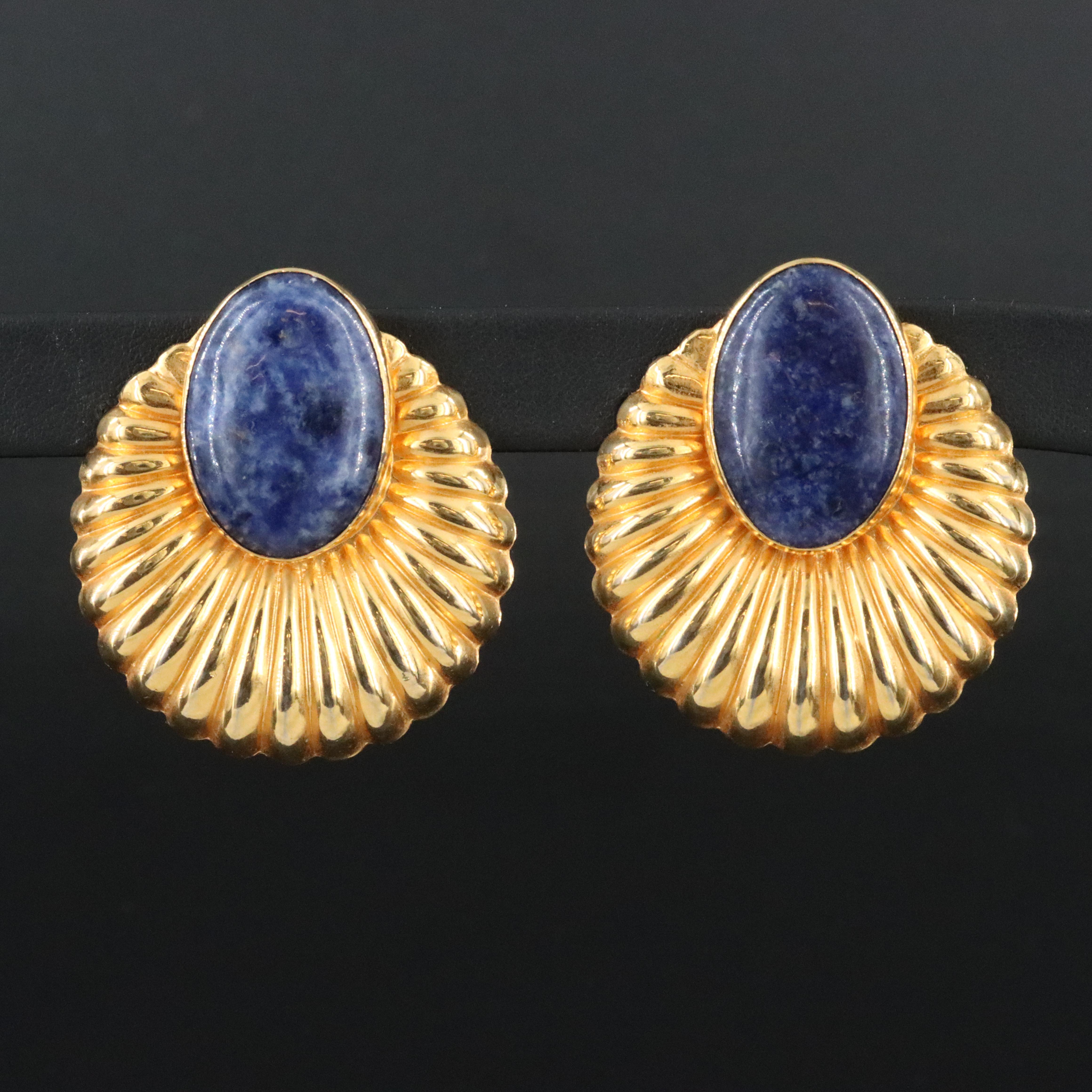 Vintage Tulla Booth Lapis Lazuli Drop Earrings