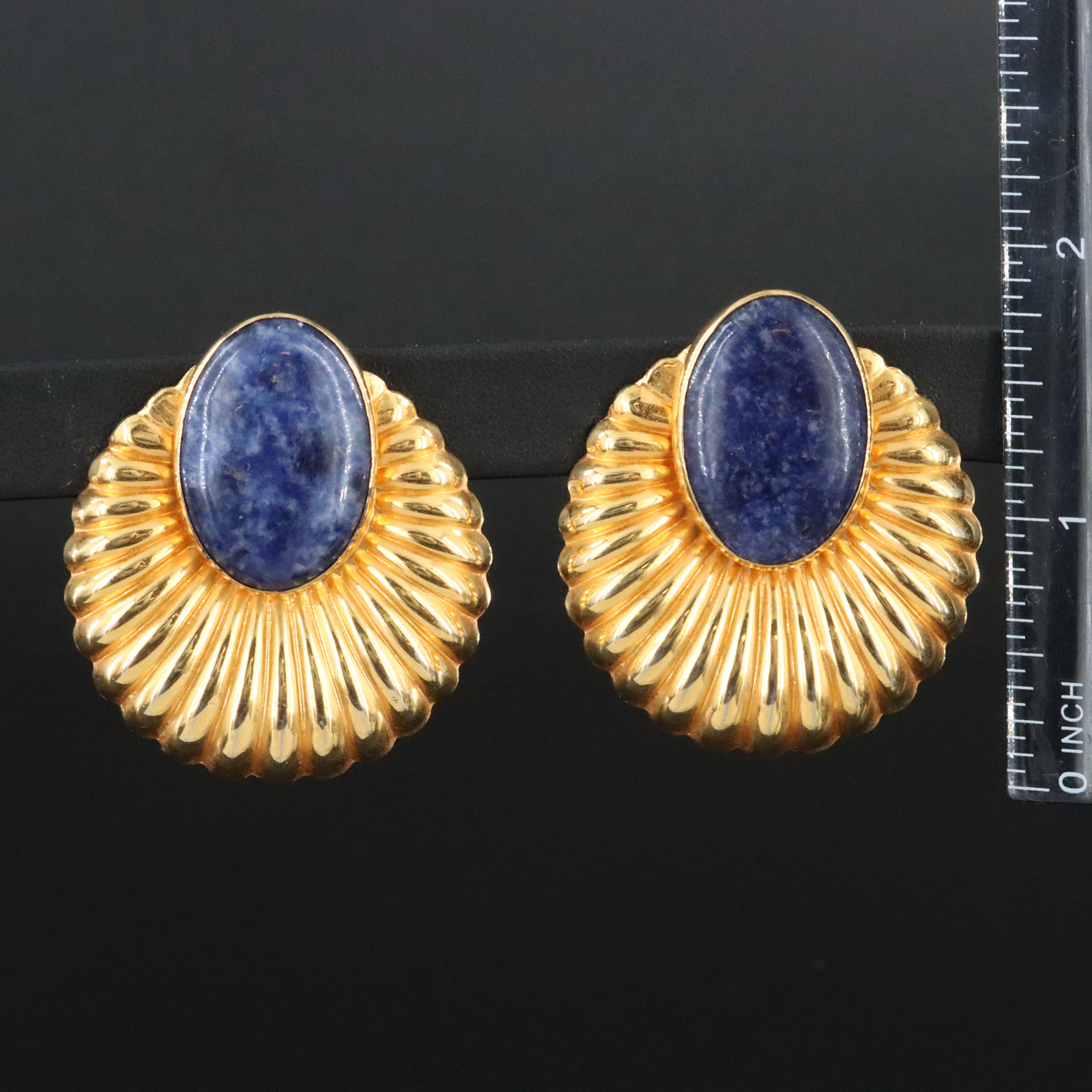 Vintage Tulla Booth Lapis Lazuli Drop Earrings
