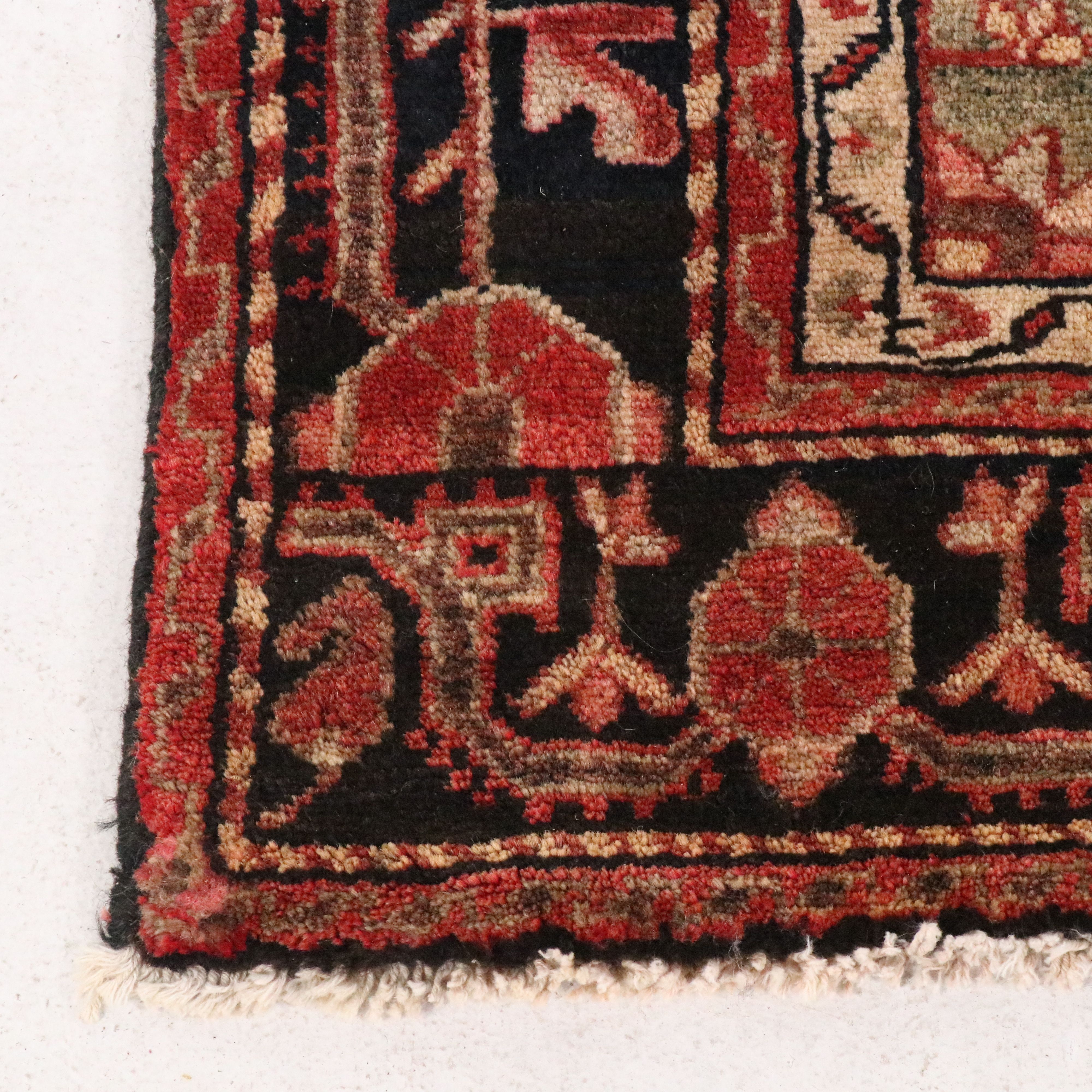 4'9 x 10'7 Hand-Knotted Persian Hamadan Long Rug