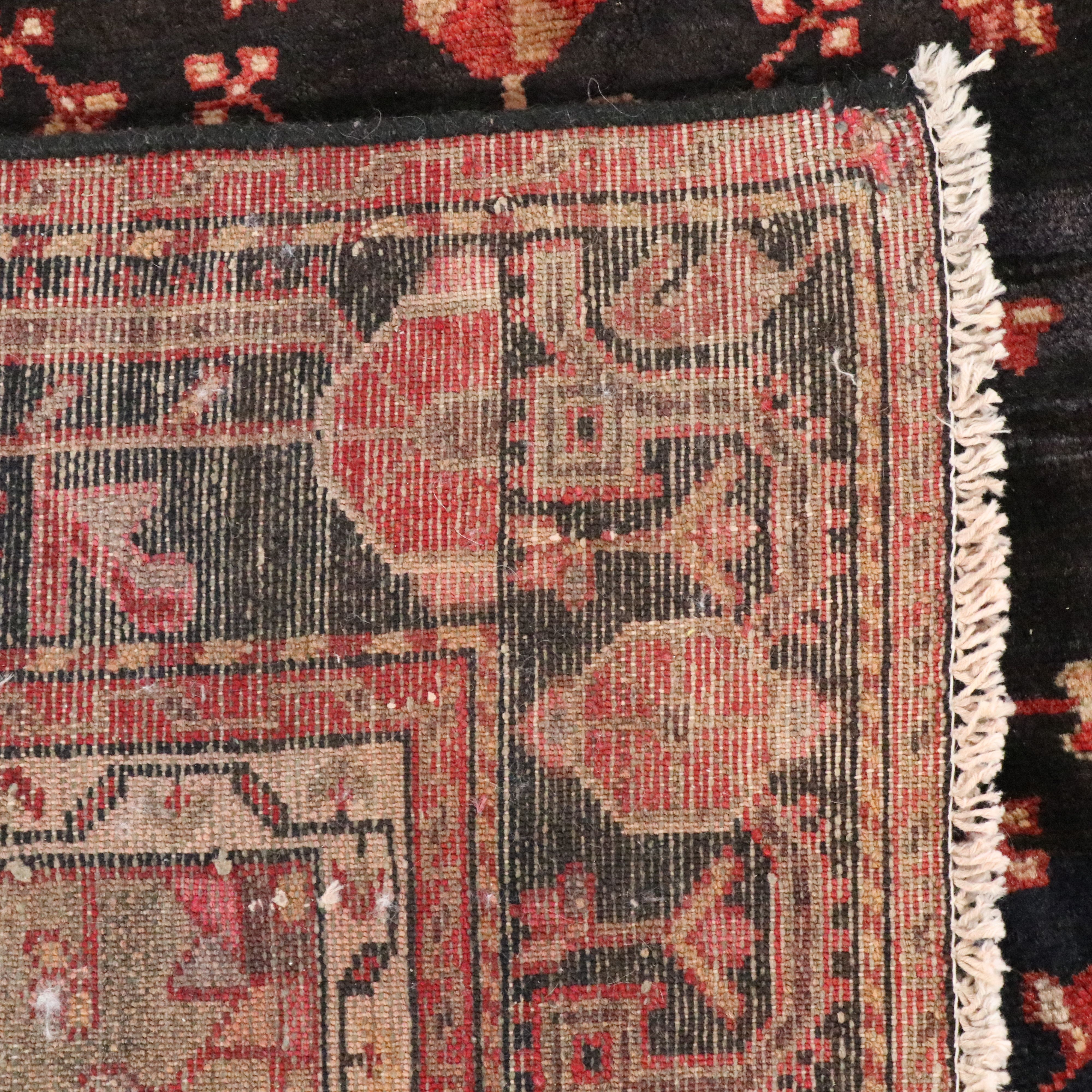 4'9 x 10'7 Hand-Knotted Persian Hamadan Long Rug