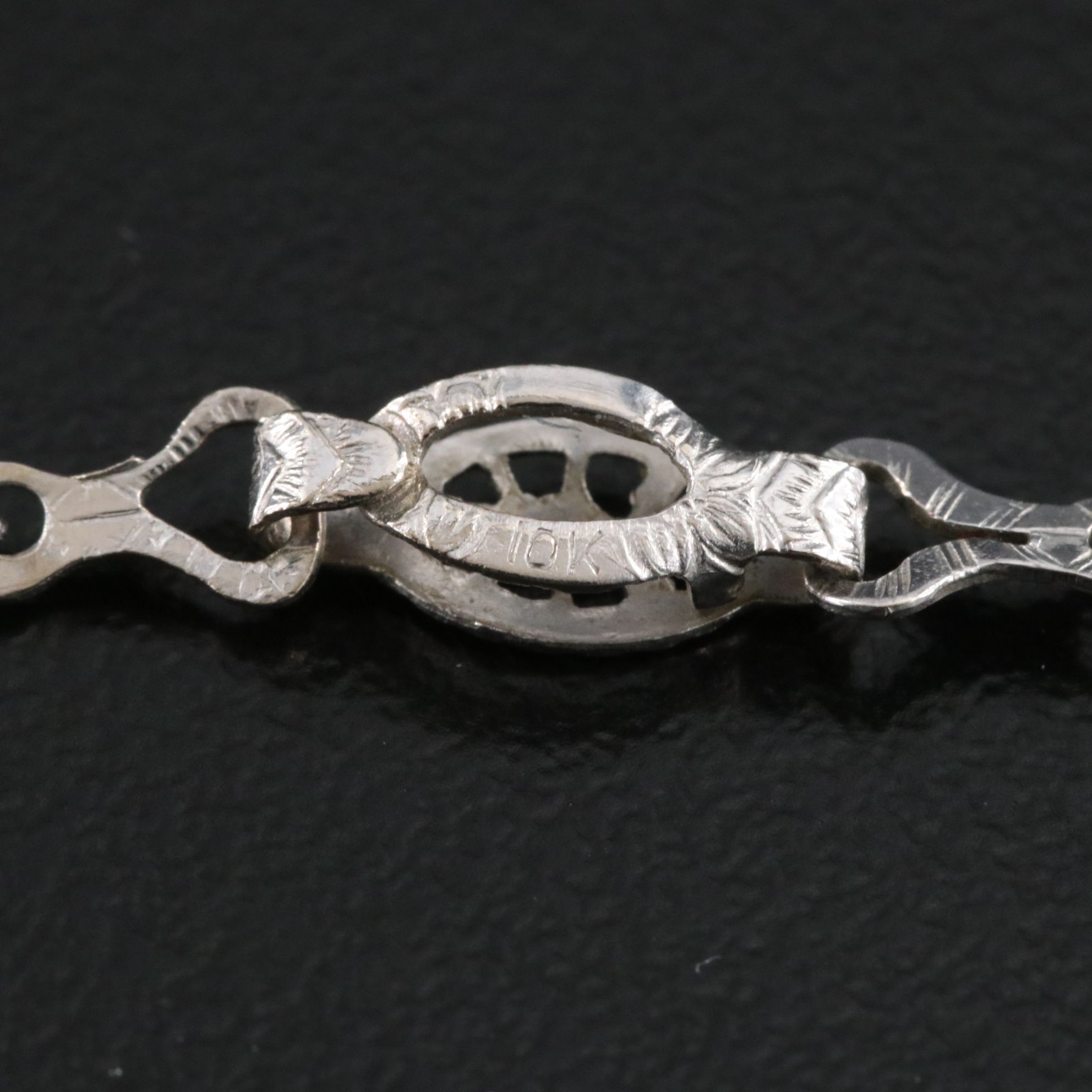 Art Deco 10K Glass Necklace