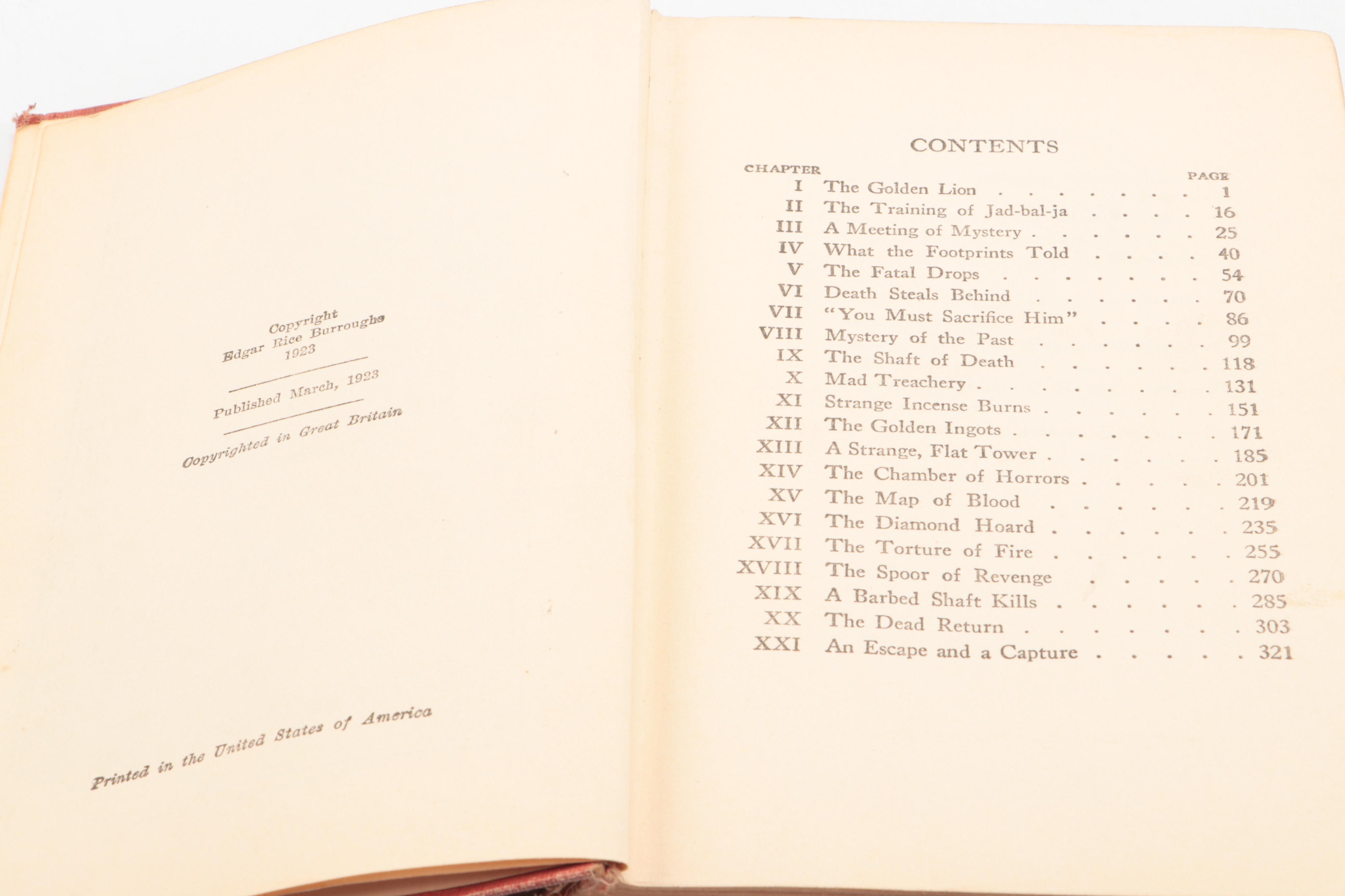 "Tarzan and the Golden Lion" and More Books by Edgar Rice Burroughs