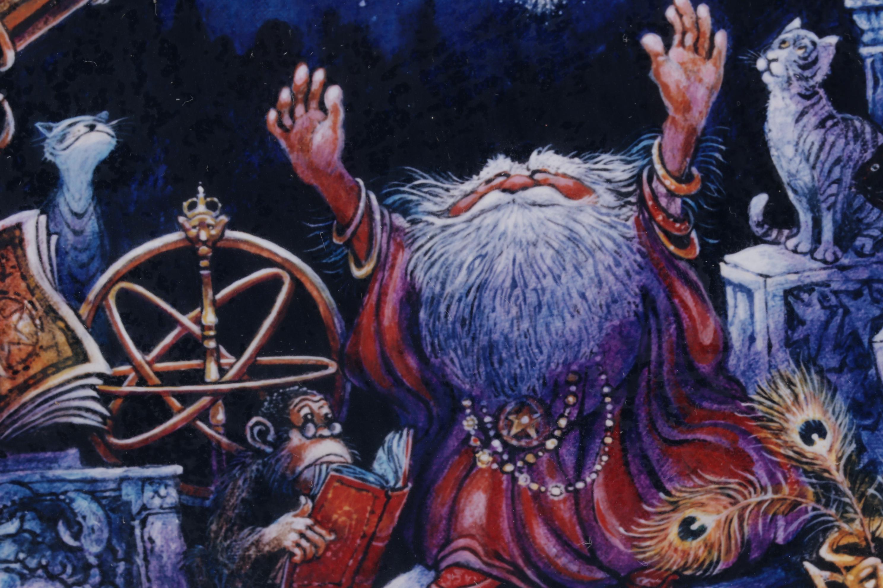 Bill Bell Whimsical Giclée Print "The Astrologer"