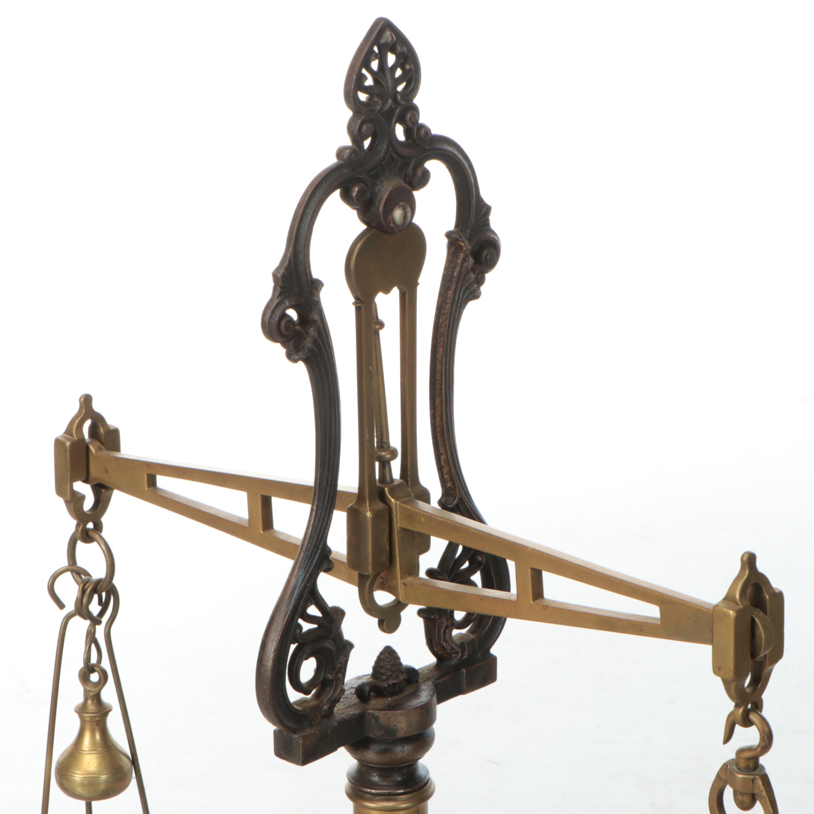 Victorian Brass and Cast Iron Scale