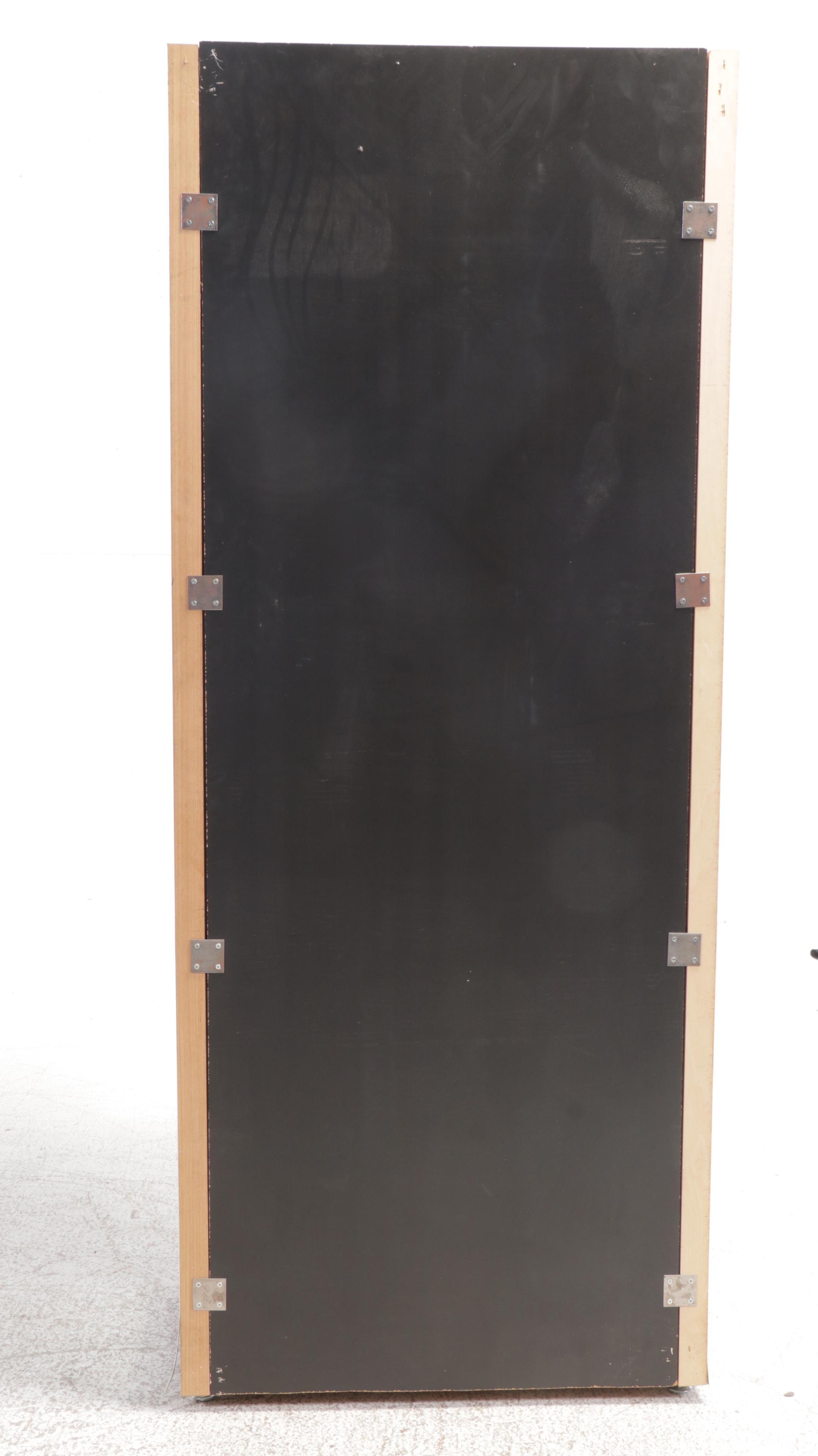 Postmodernist Chrome and Glass Modular Display Unit, Late 20th Century