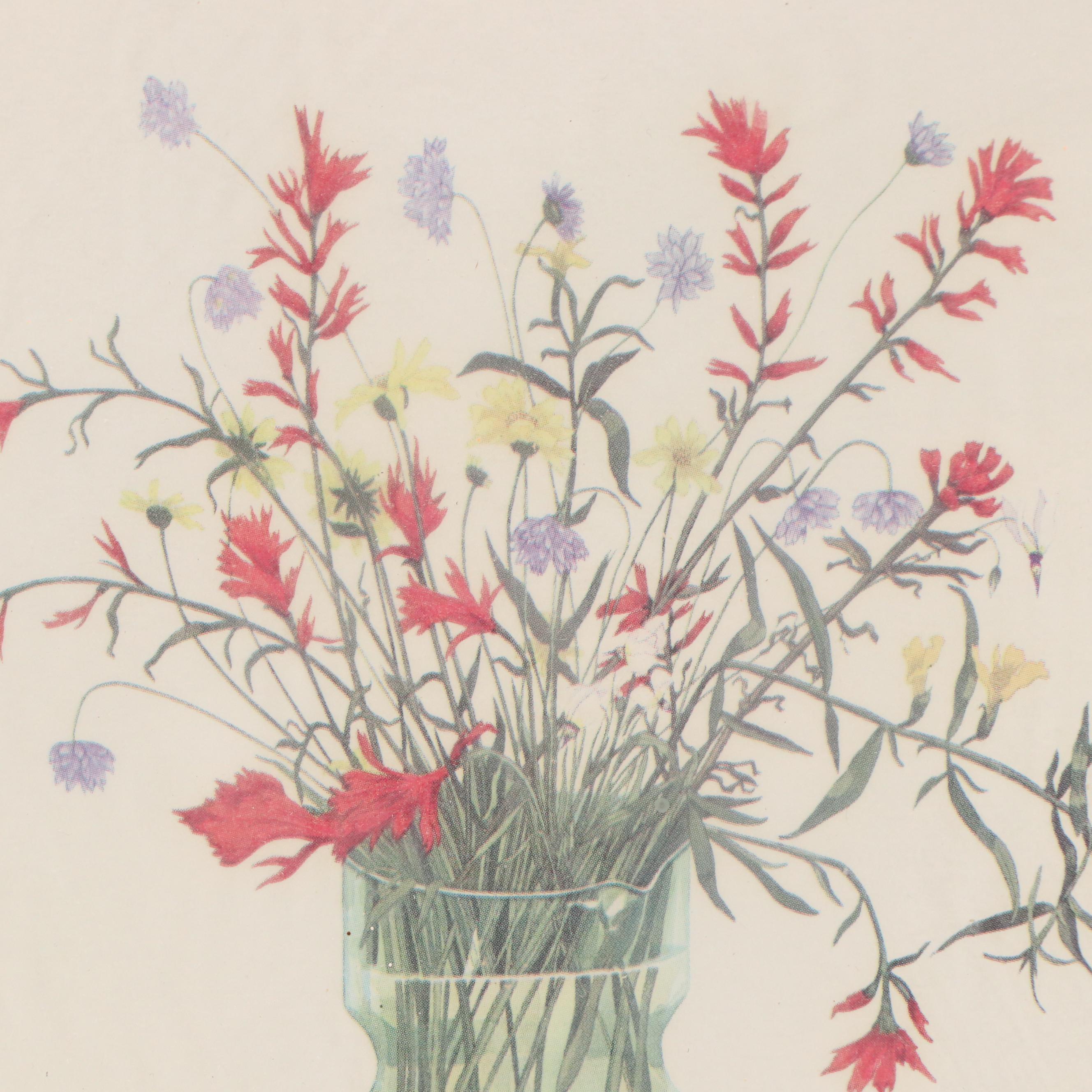 Floral Still Life Offset Lithograph After Sandra Tomella
