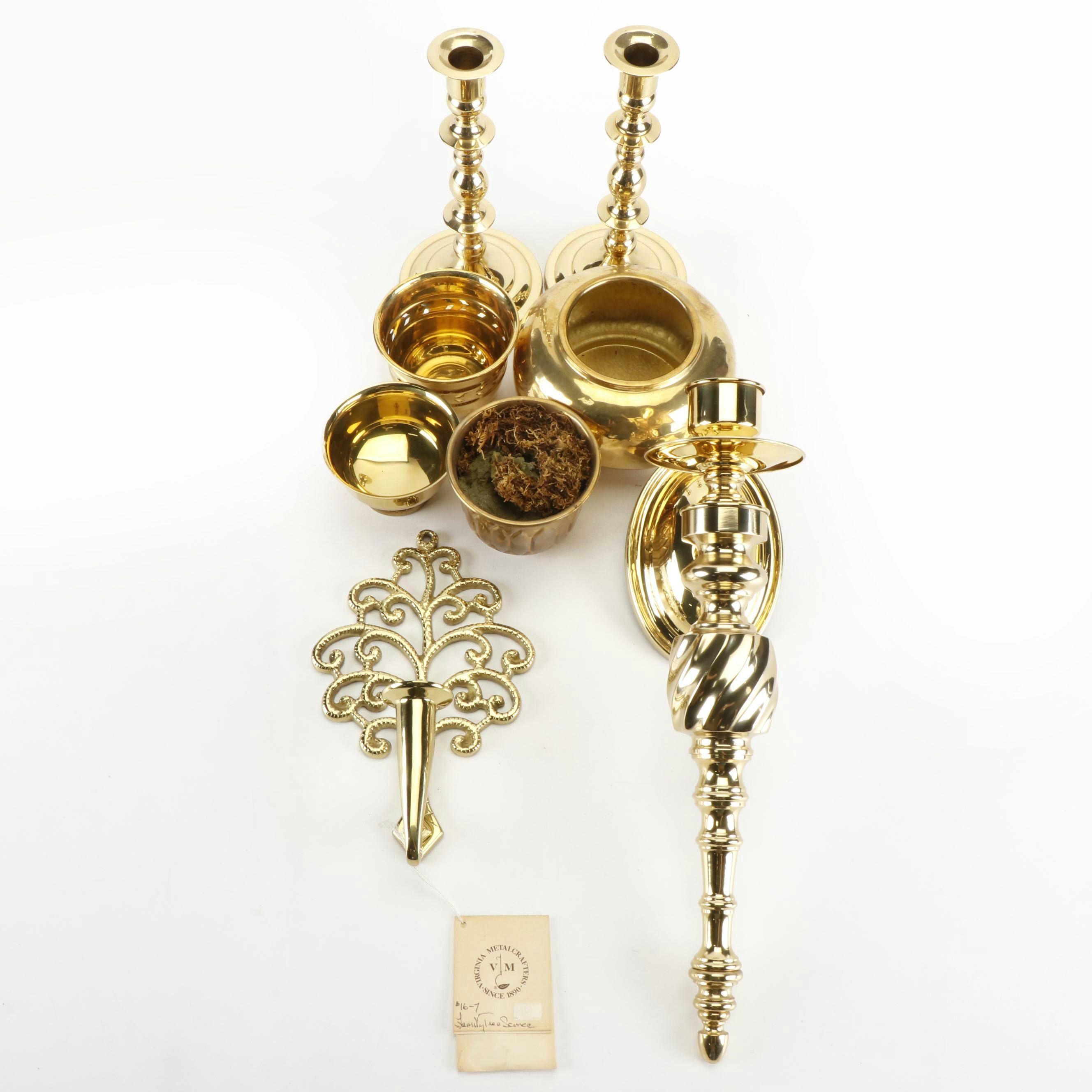 Baldwin Brass Candlesticks, VMC Wall Candle Sconce, Gatco Potpourri Bowls, More