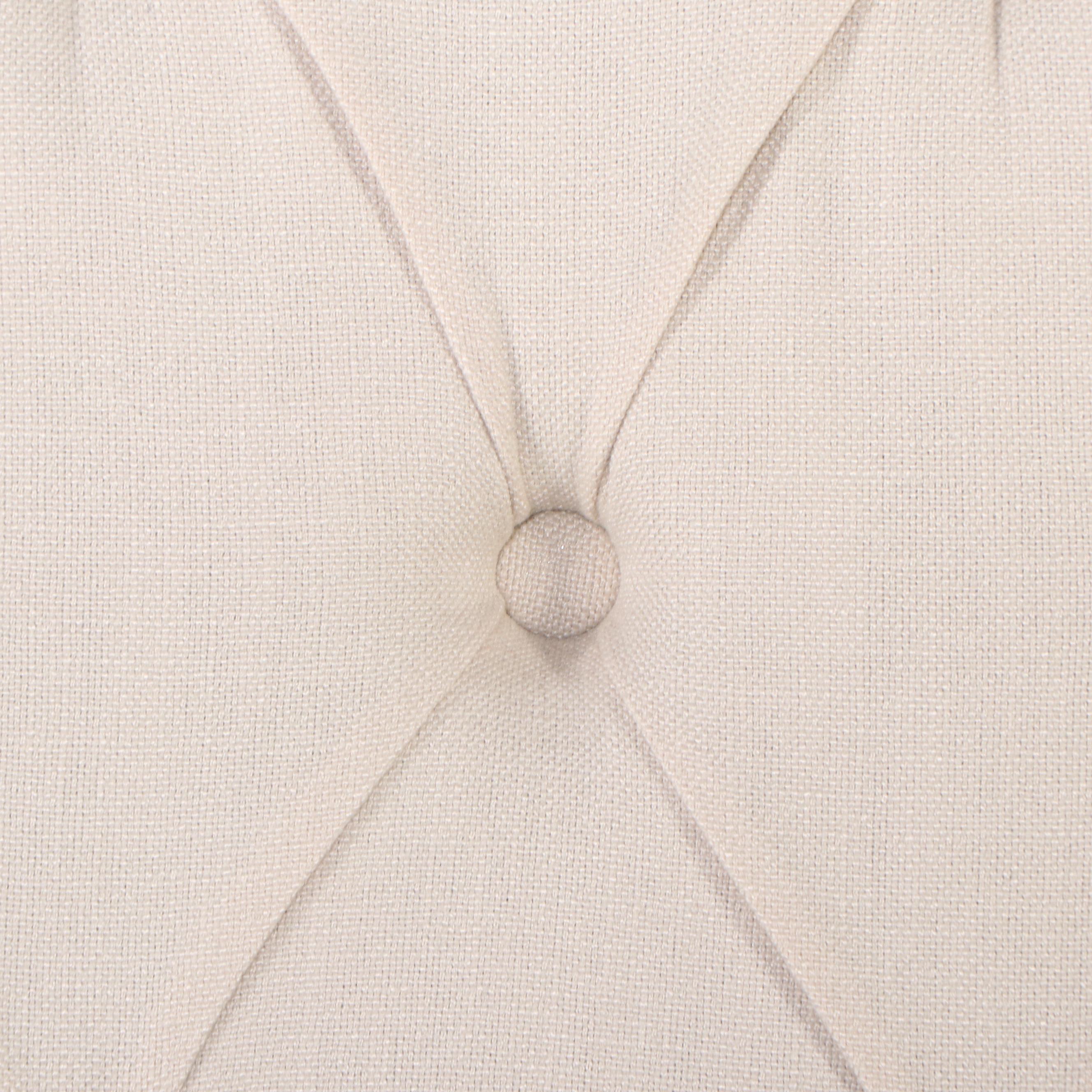 Contemporary Button-Tufted Armchair with Union Jack Throw Pillow