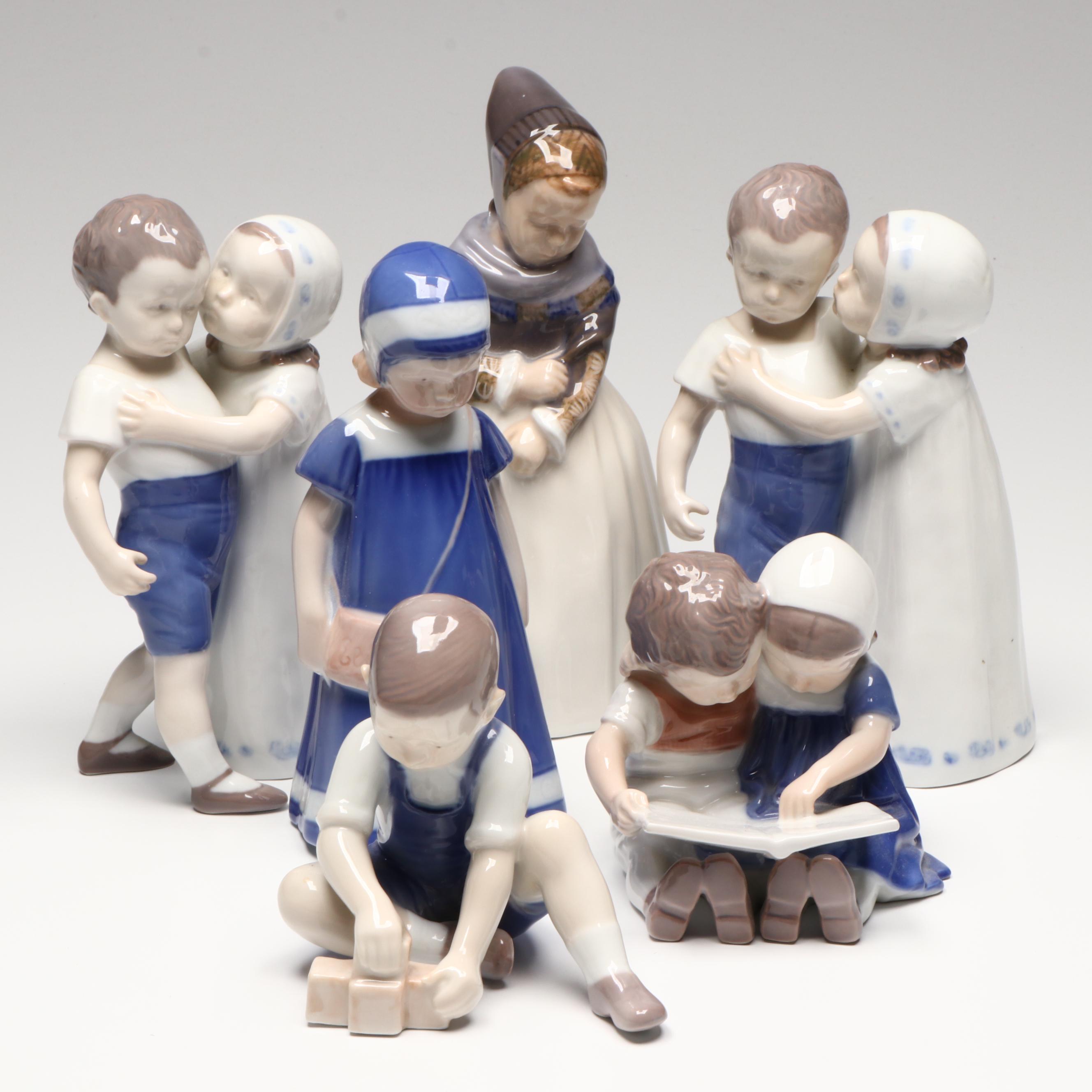 Bing & Grøndahl "Love Refused" and Other Porcelain Figurines