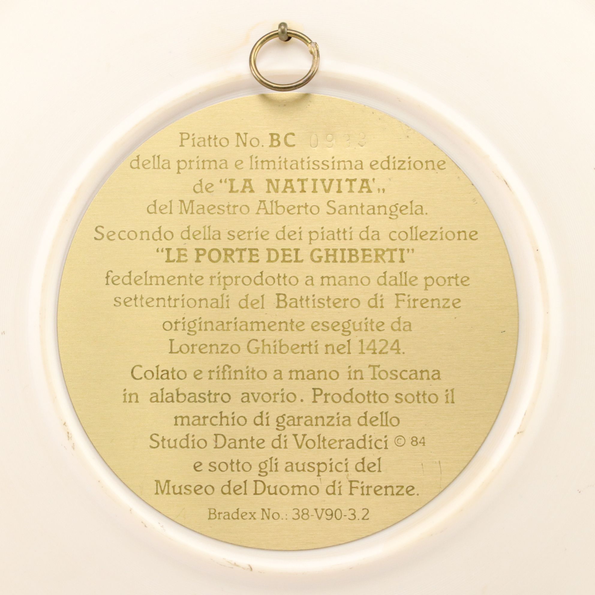 Italian Alabaster "The Nativity" Collector Plate & More