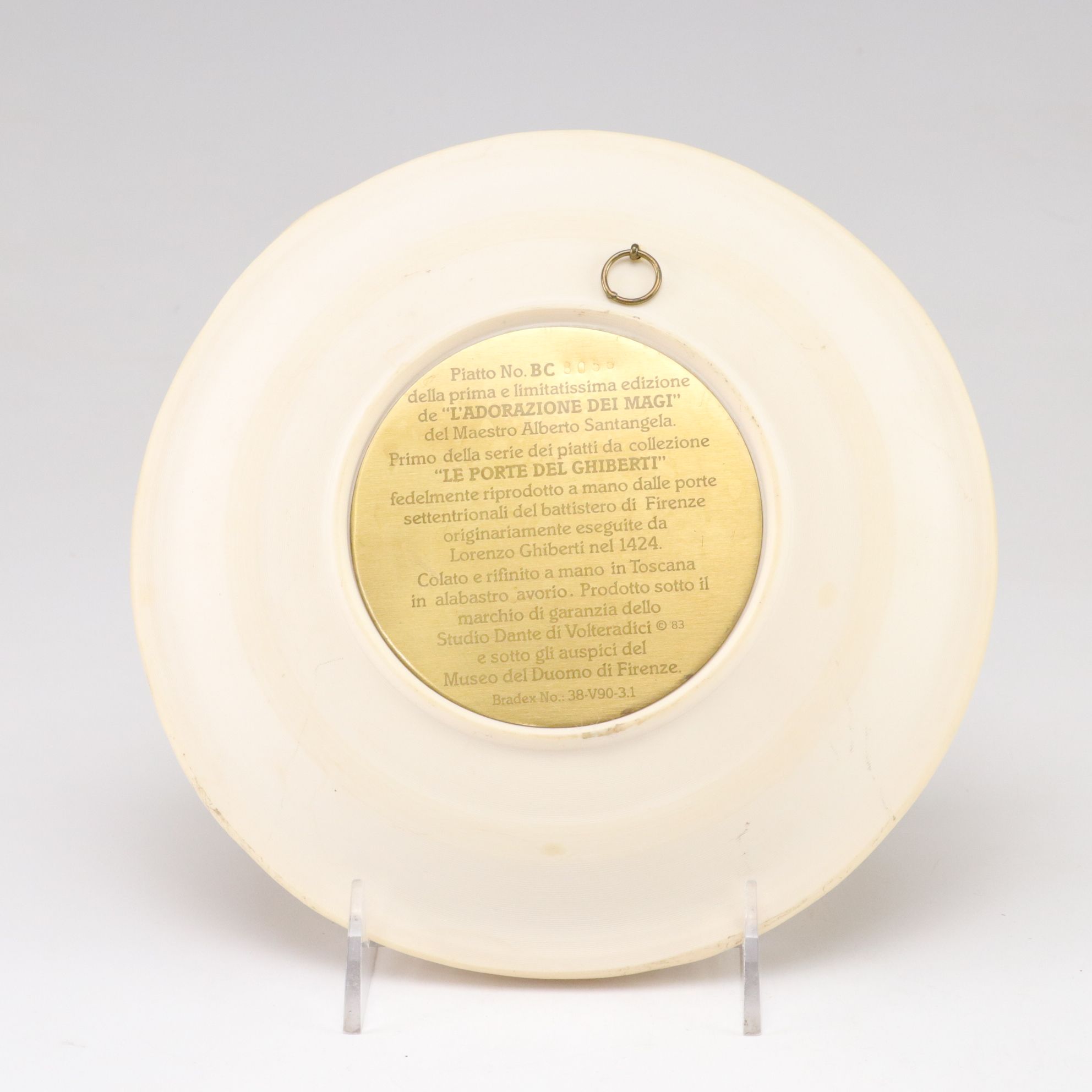 Italian Alabaster "The Nativity" Collector Plate & More