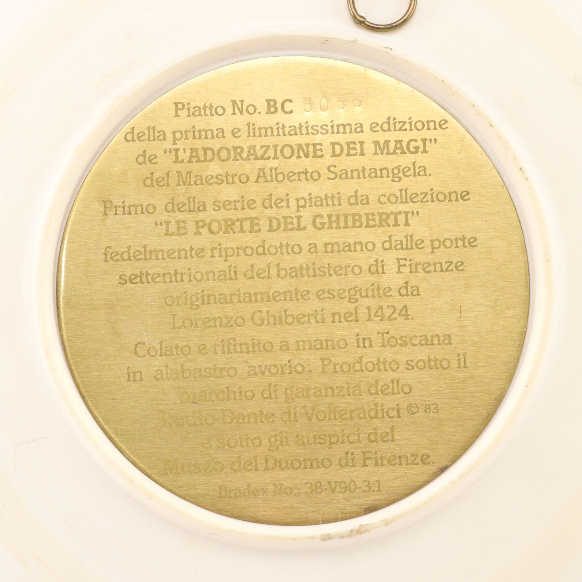 Italian Alabaster "The Nativity" Collector Plate & More