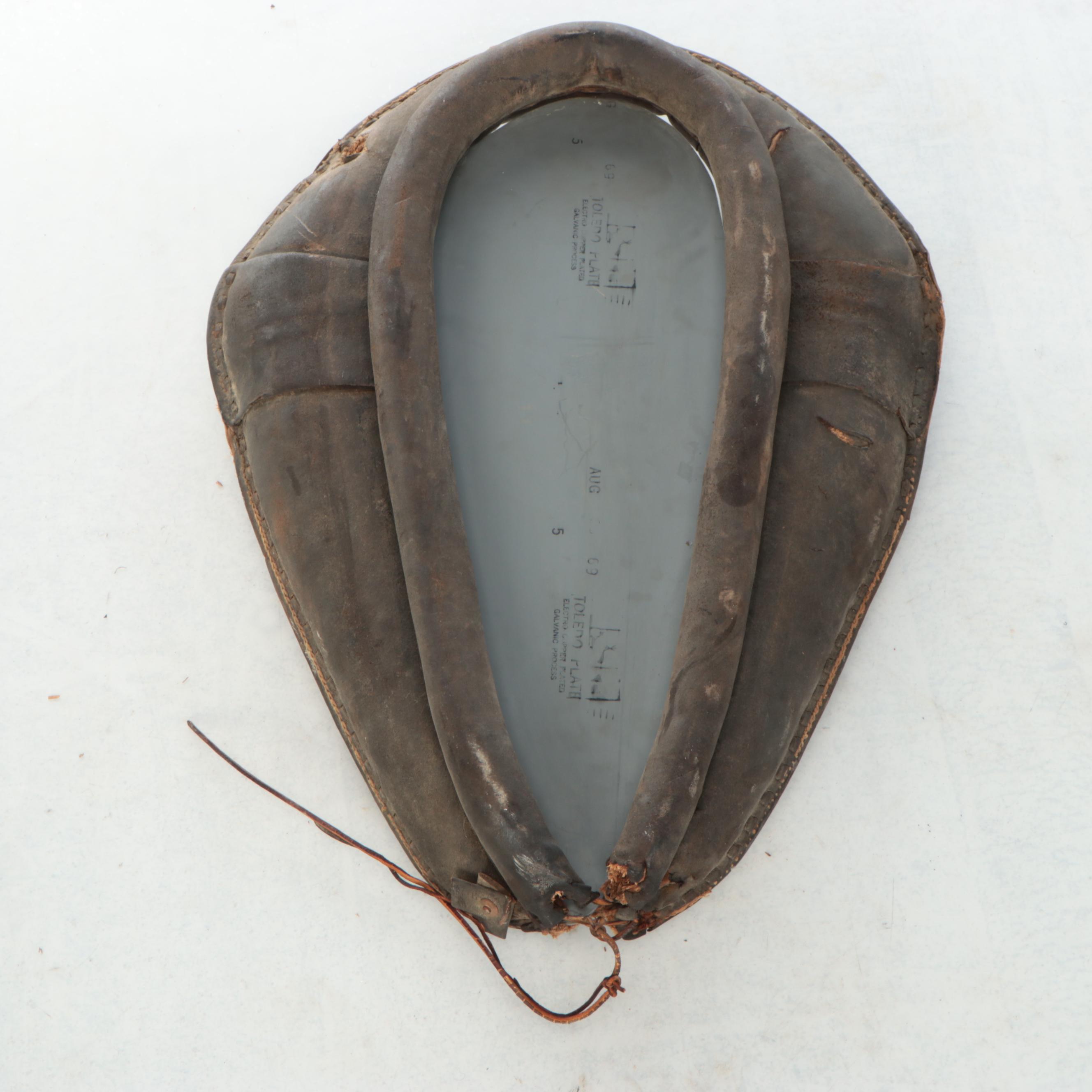 Victorian Leather Horse Collar Wall Mirror