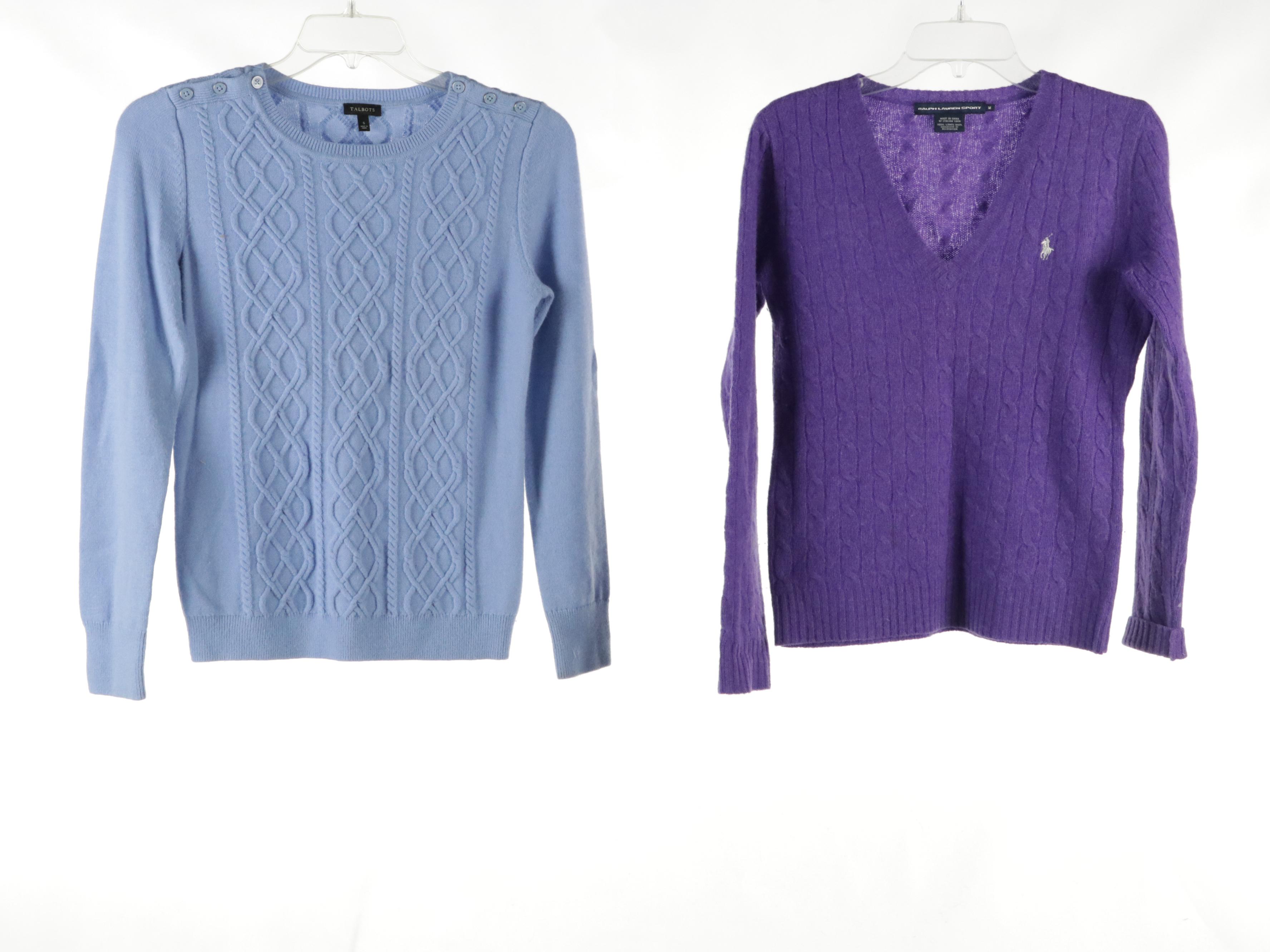 Ralph Lauren Sport and Talbots Sweaters in Knit Lambswool