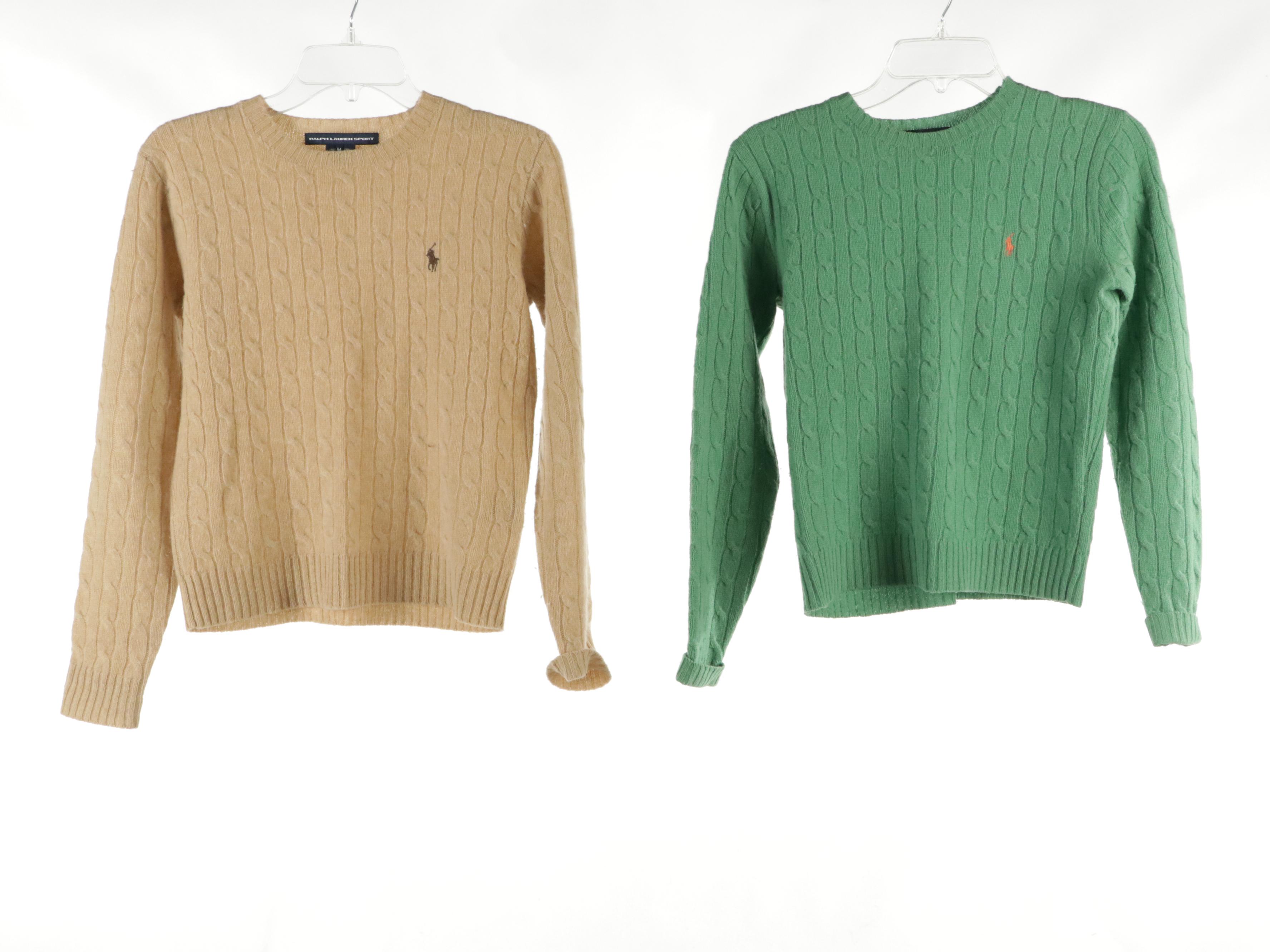 Ralph Lauren Sport and Talbots Sweaters in Knit Lambswool