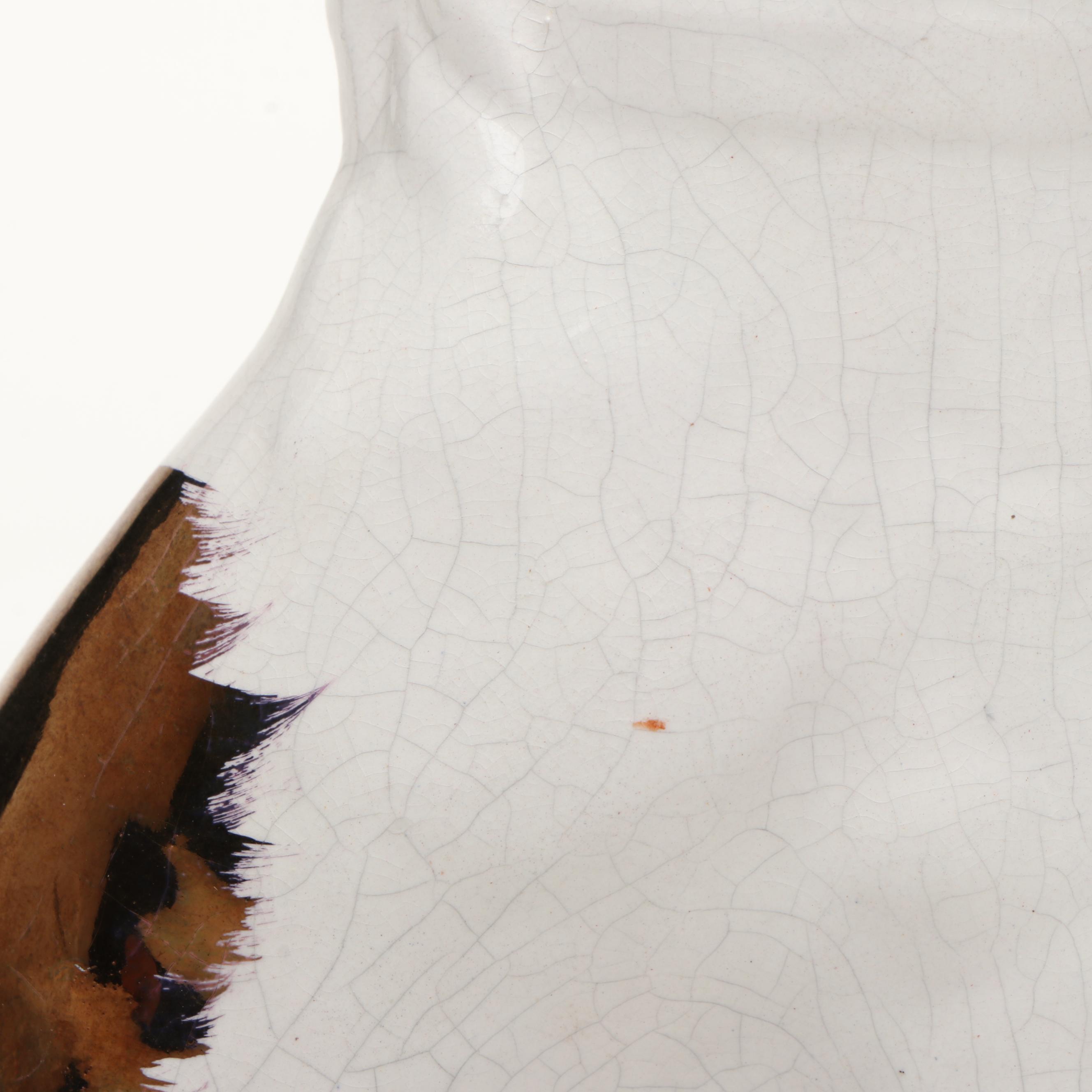 Staffordshire Porcelain Spaniel Dogs, Late 19th/Early 20th C.