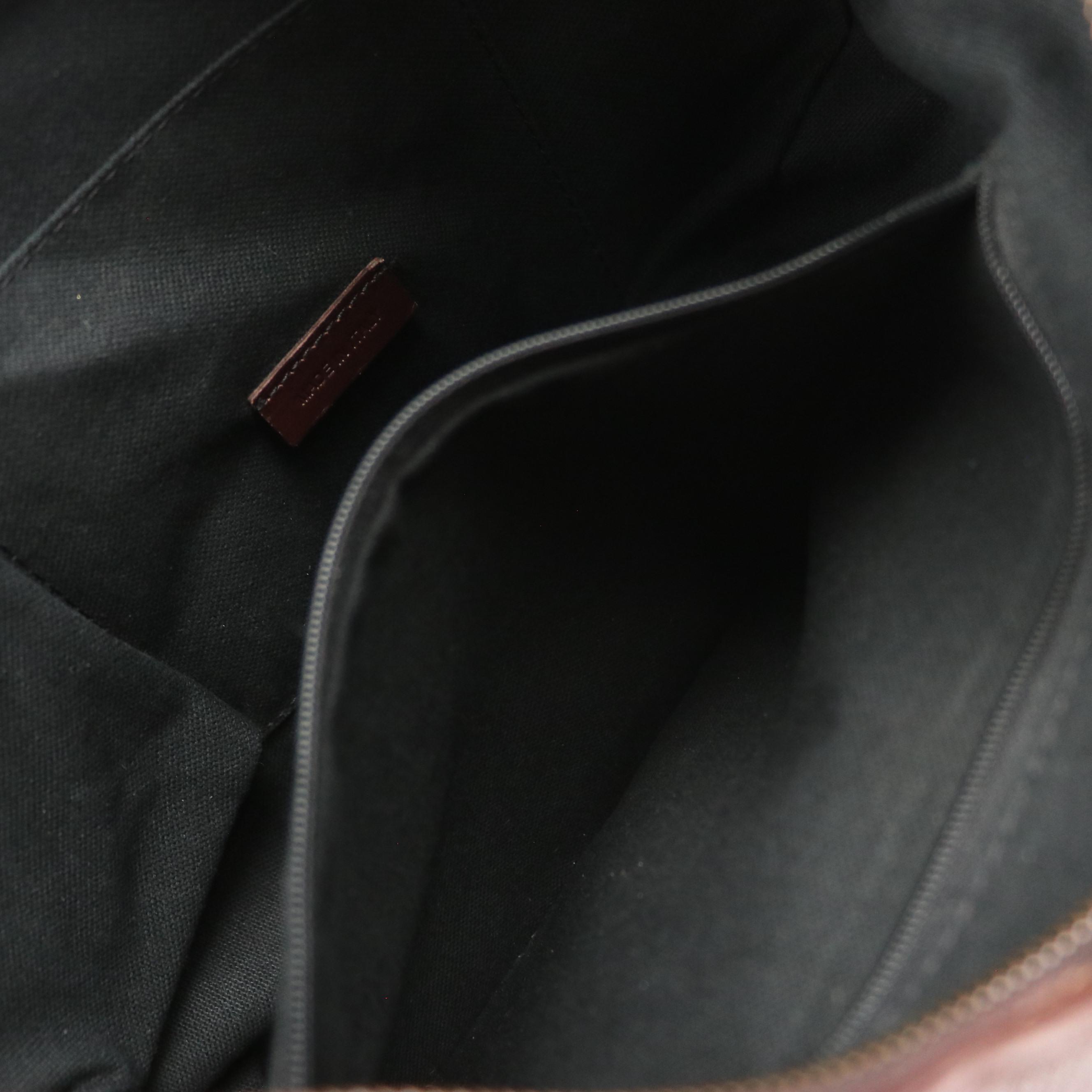 Burberry Large Hobo Shoulder Bag in Haymarket Check Canvas and Brown Leather