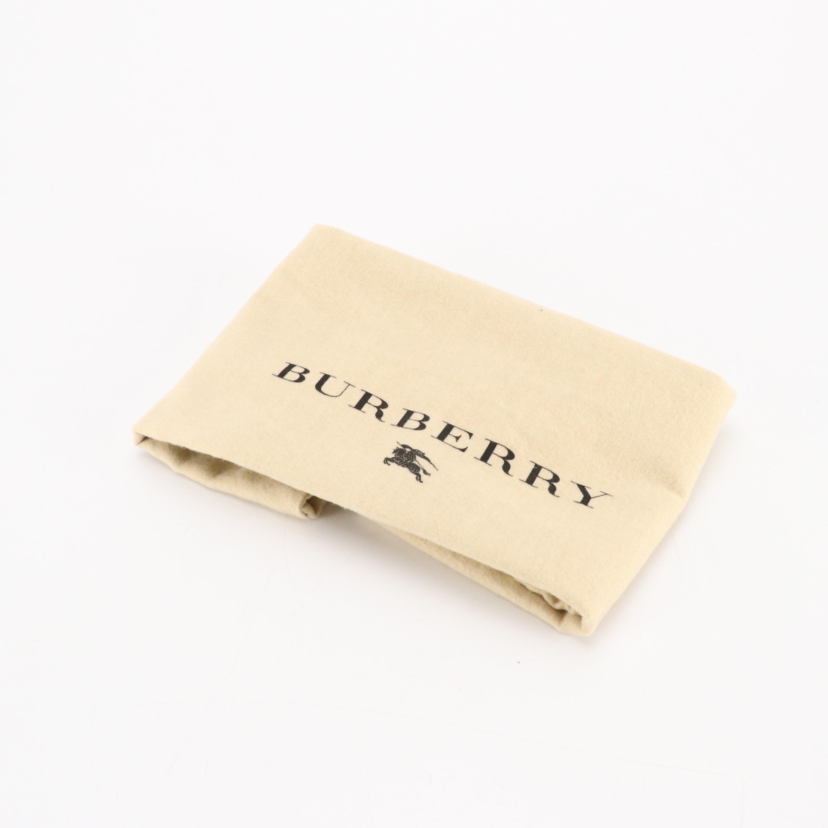 Burberry Large Hobo Shoulder Bag in Haymarket Check Canvas and Brown Leather