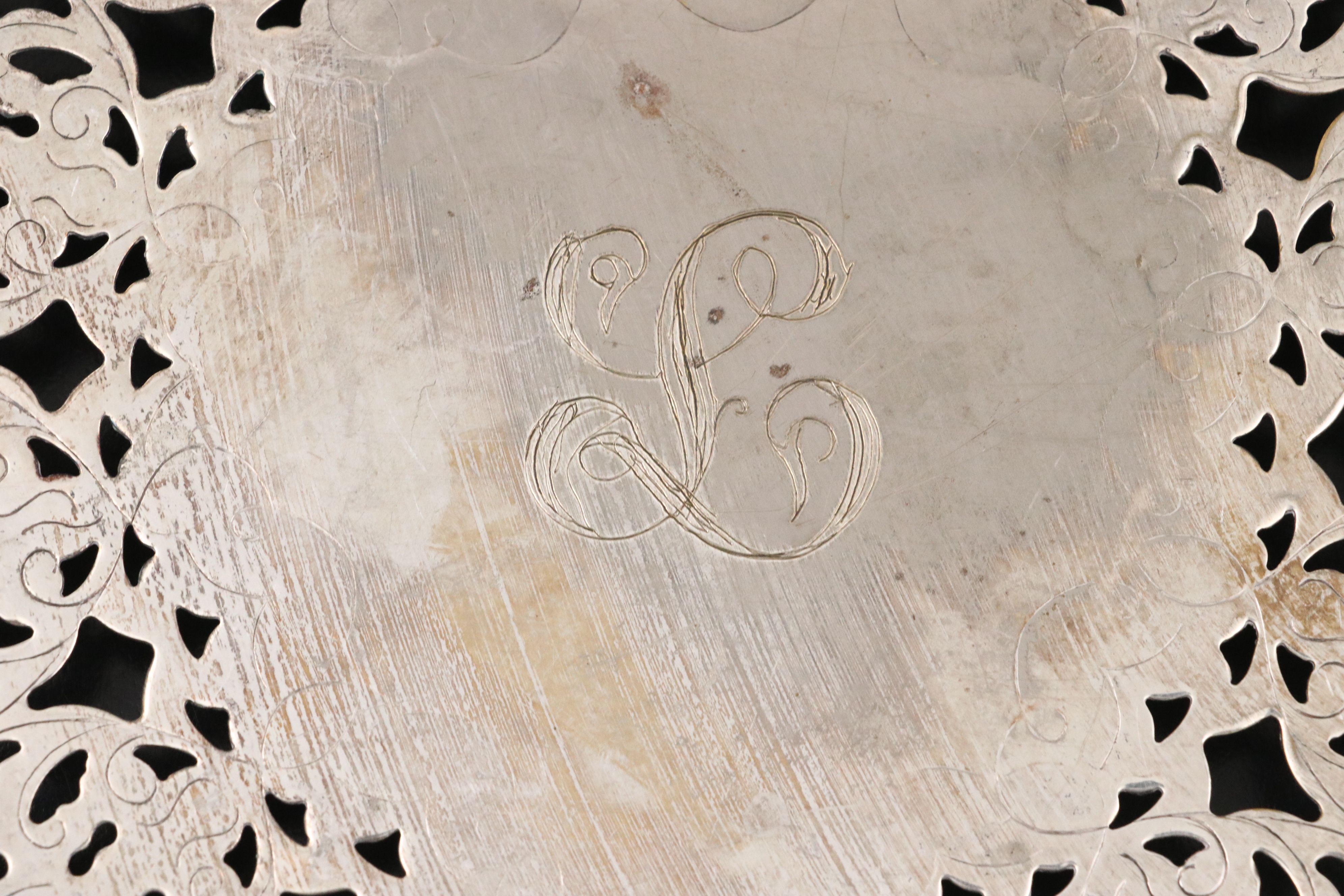 William Adams Silver Plate Trivet, Silver Plate Basket, and More Table Décor