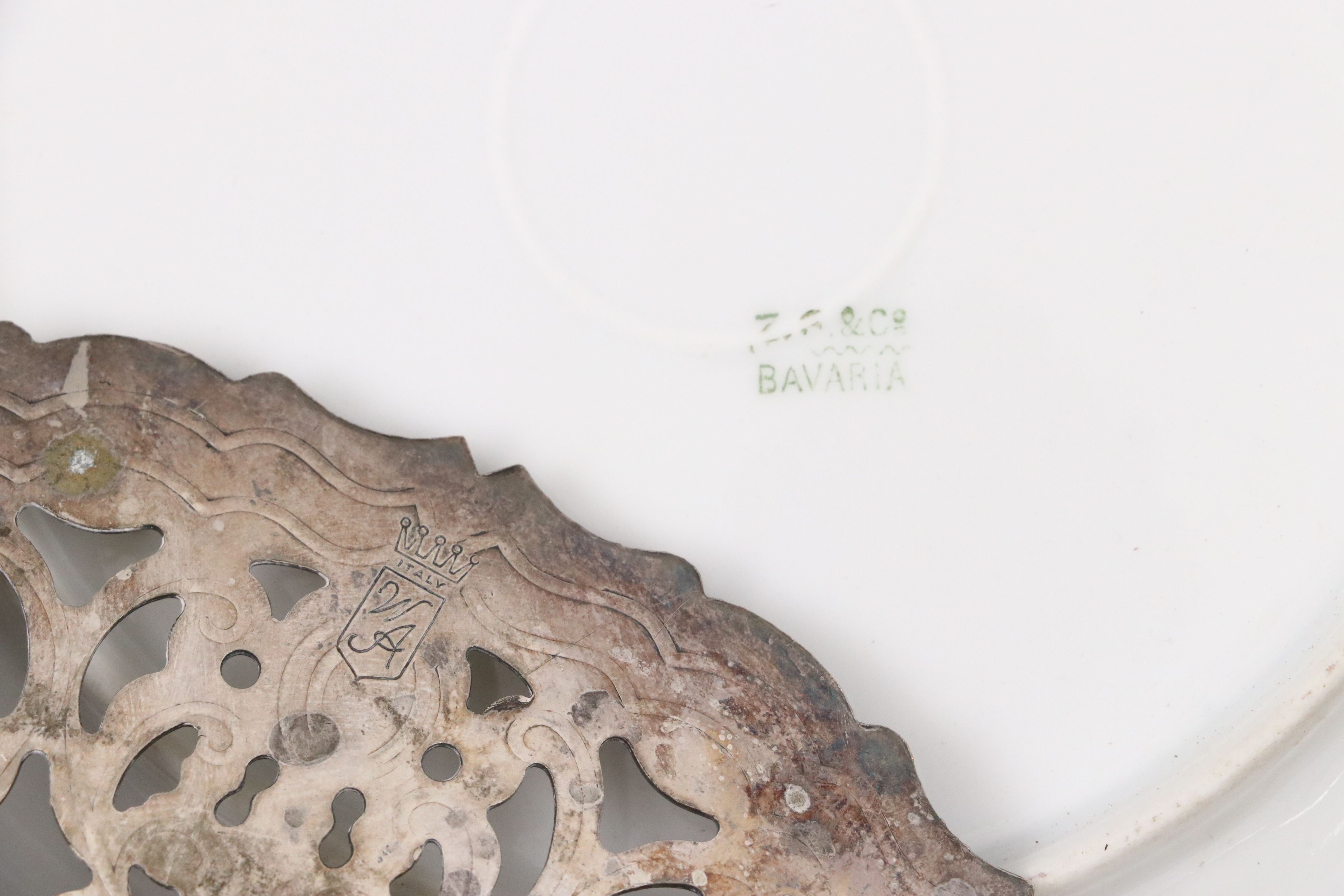 William Adams Silver Plate Trivet, Silver Plate Basket, and More Table Décor