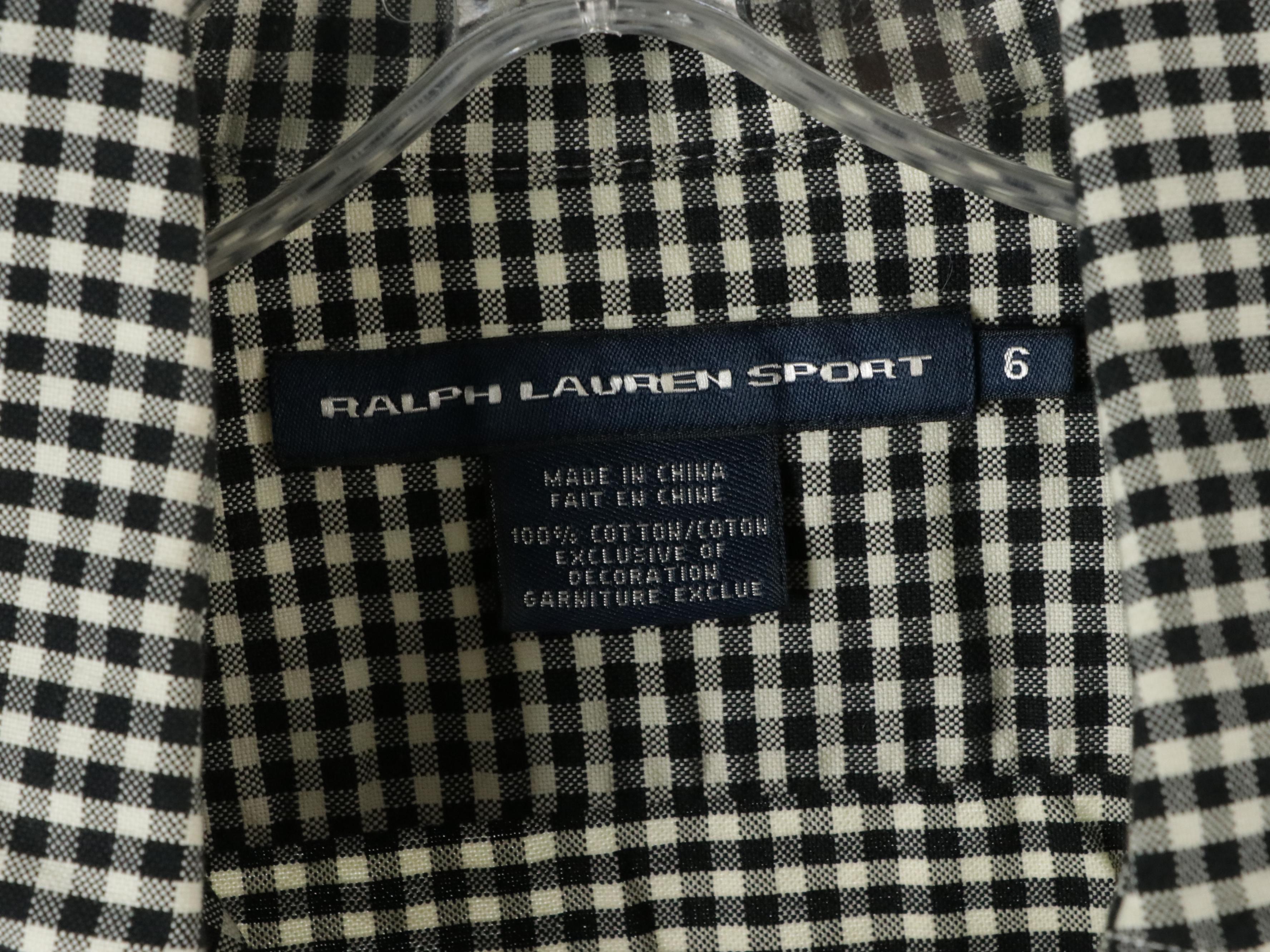 Checkered and Equestrian Motif Cotton Shirts Featuring Ralph Lauren Sport, Ariat