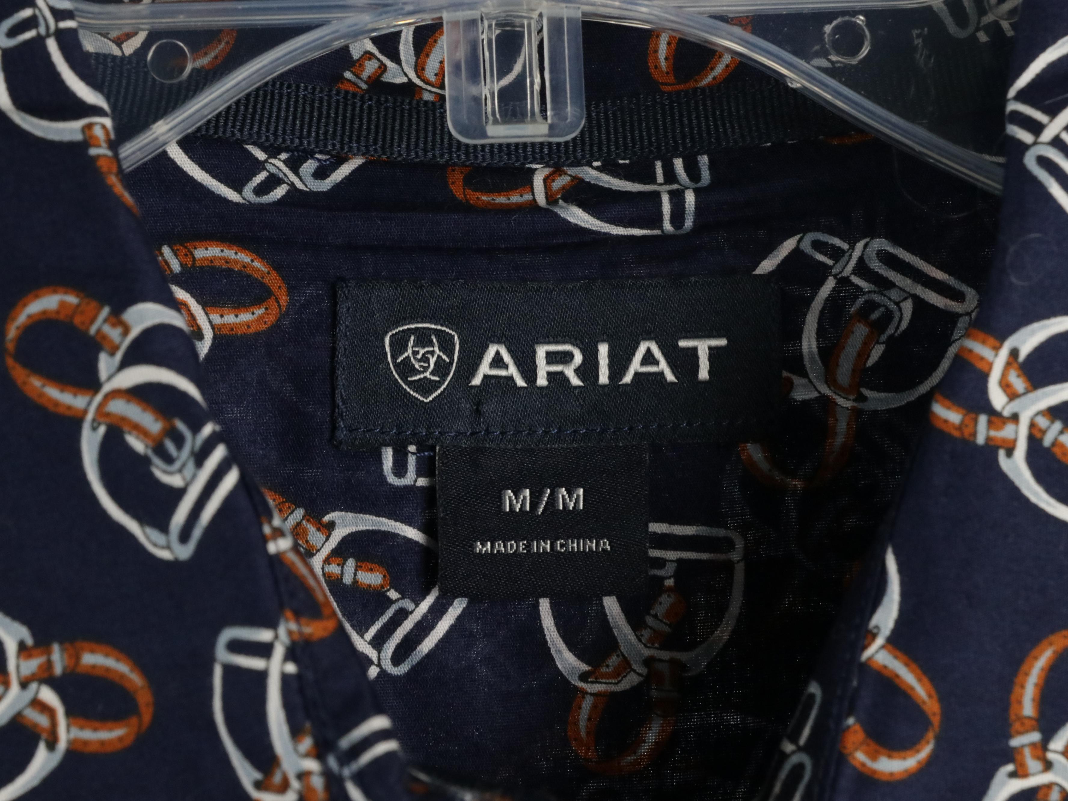 Checkered and Equestrian Motif Cotton Shirts Featuring Ralph Lauren Sport, Ariat