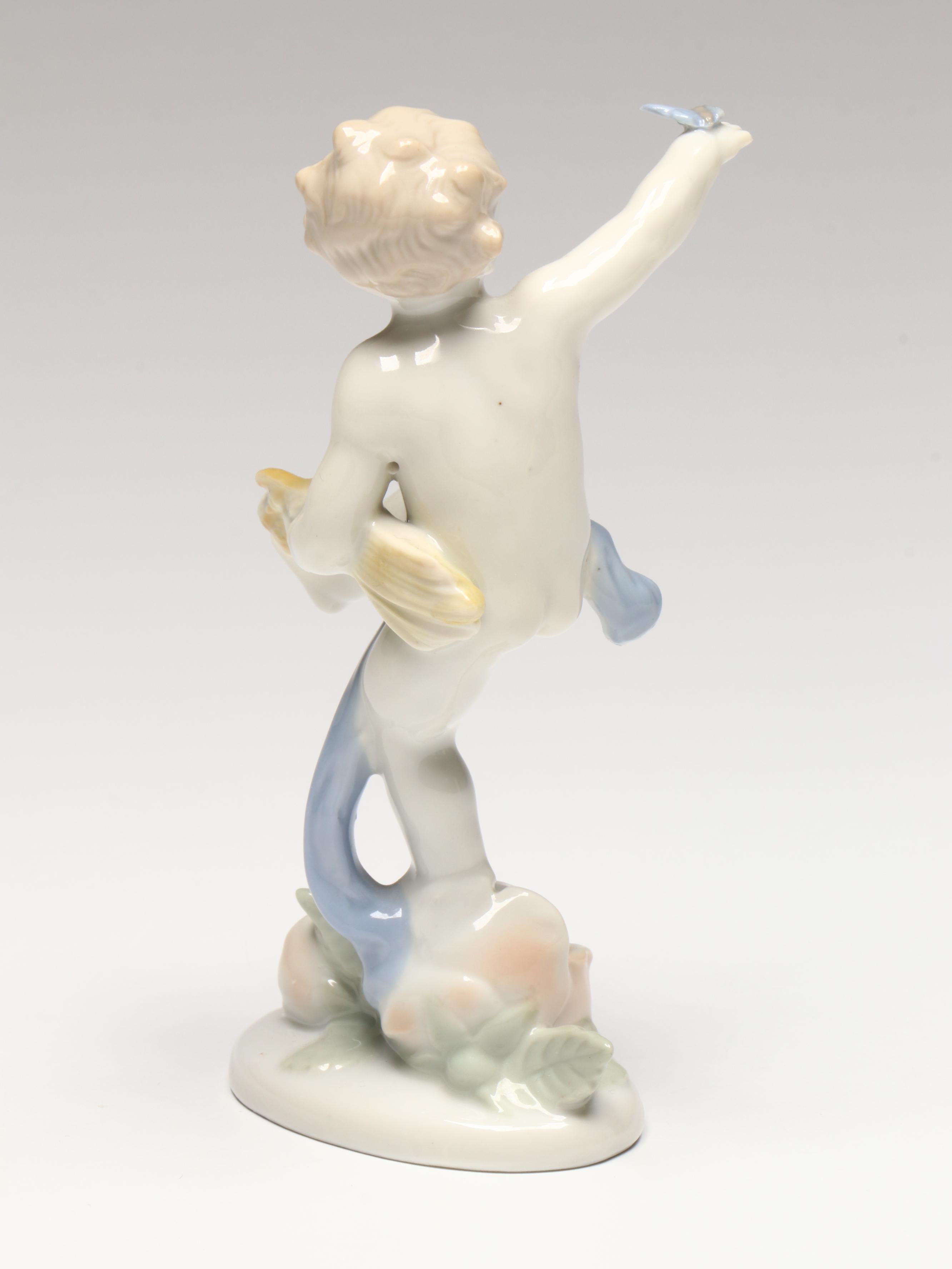 Metzler & Ortloff "Four Seasons - Cherubs" Porcelain Figurines