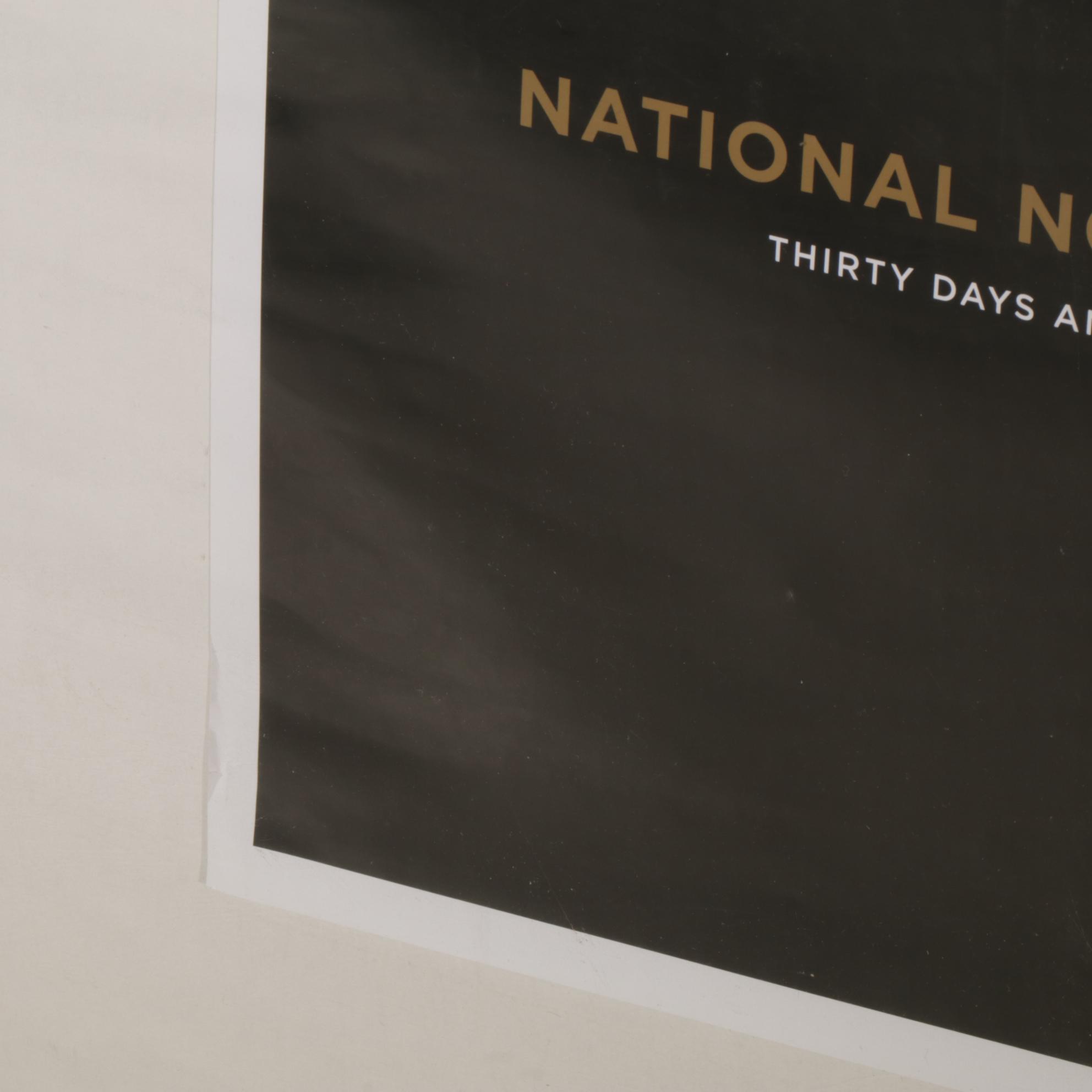 National Novel Writing Month Typewriter Graphic Promotional Poster