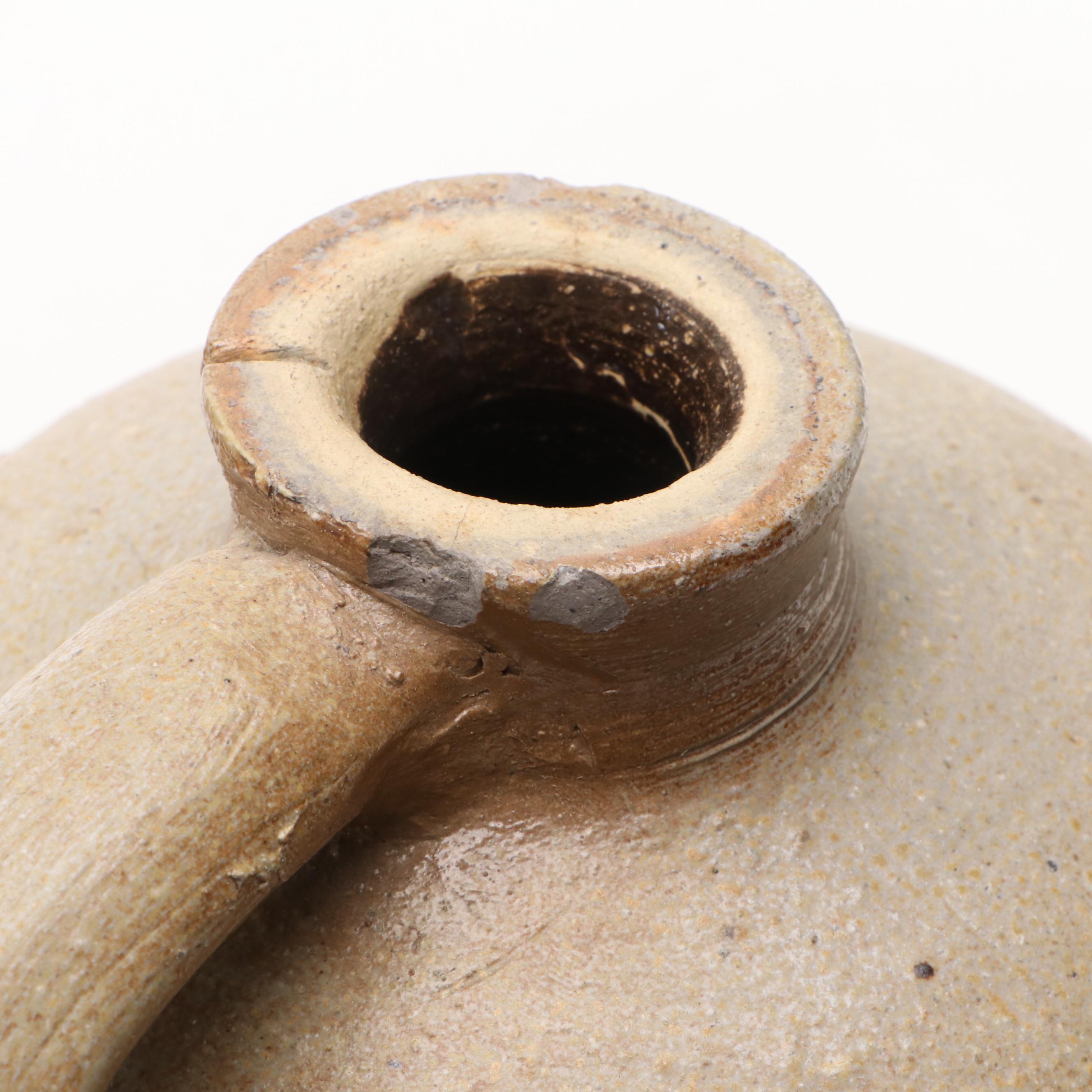 F. H. Weeks Stoneware Syrup Jug with Tobacco Spit Crock and Salt Glazed Jugs