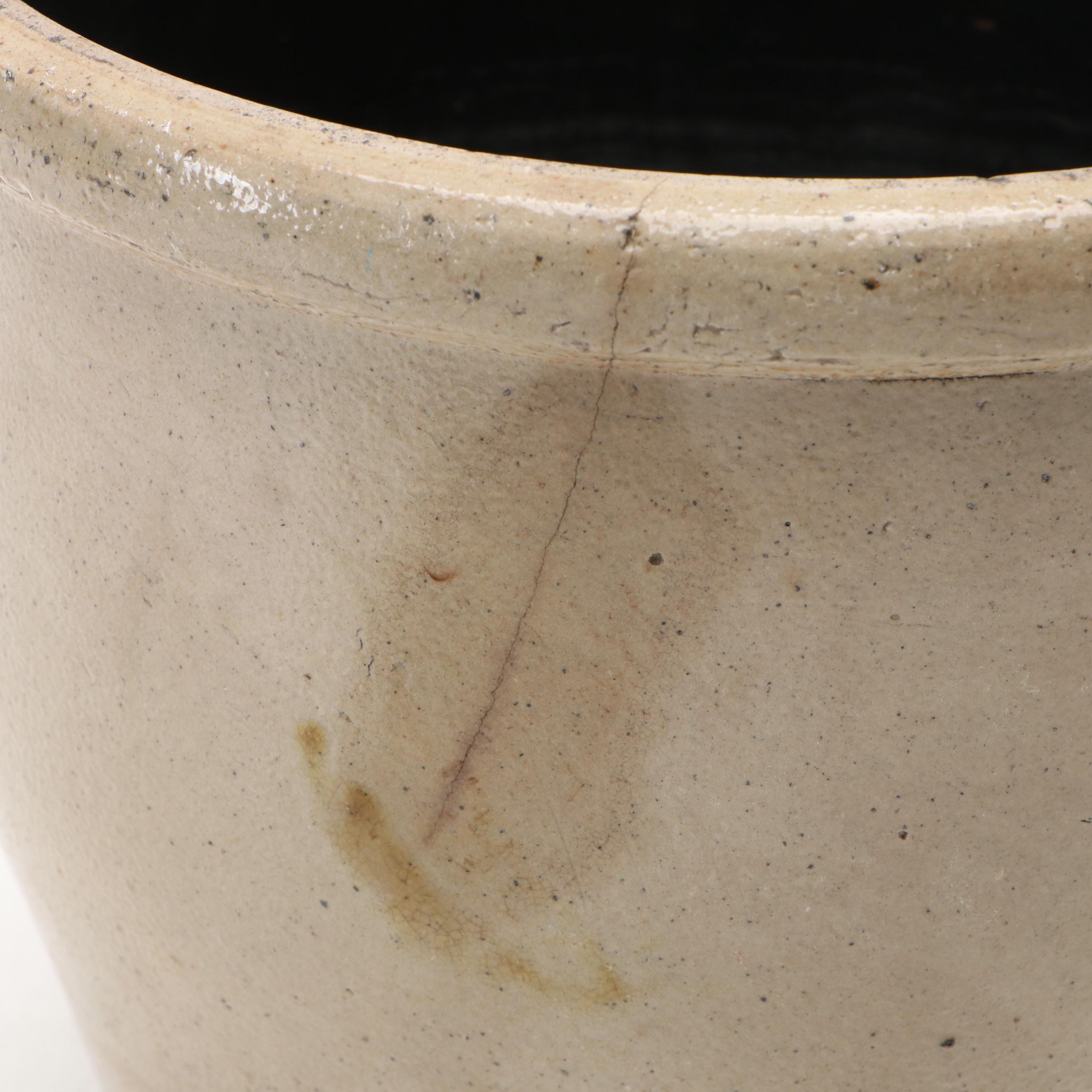 F. H. Weeks Stoneware Syrup Jug with Tobacco Spit Crock and Salt Glazed Jugs