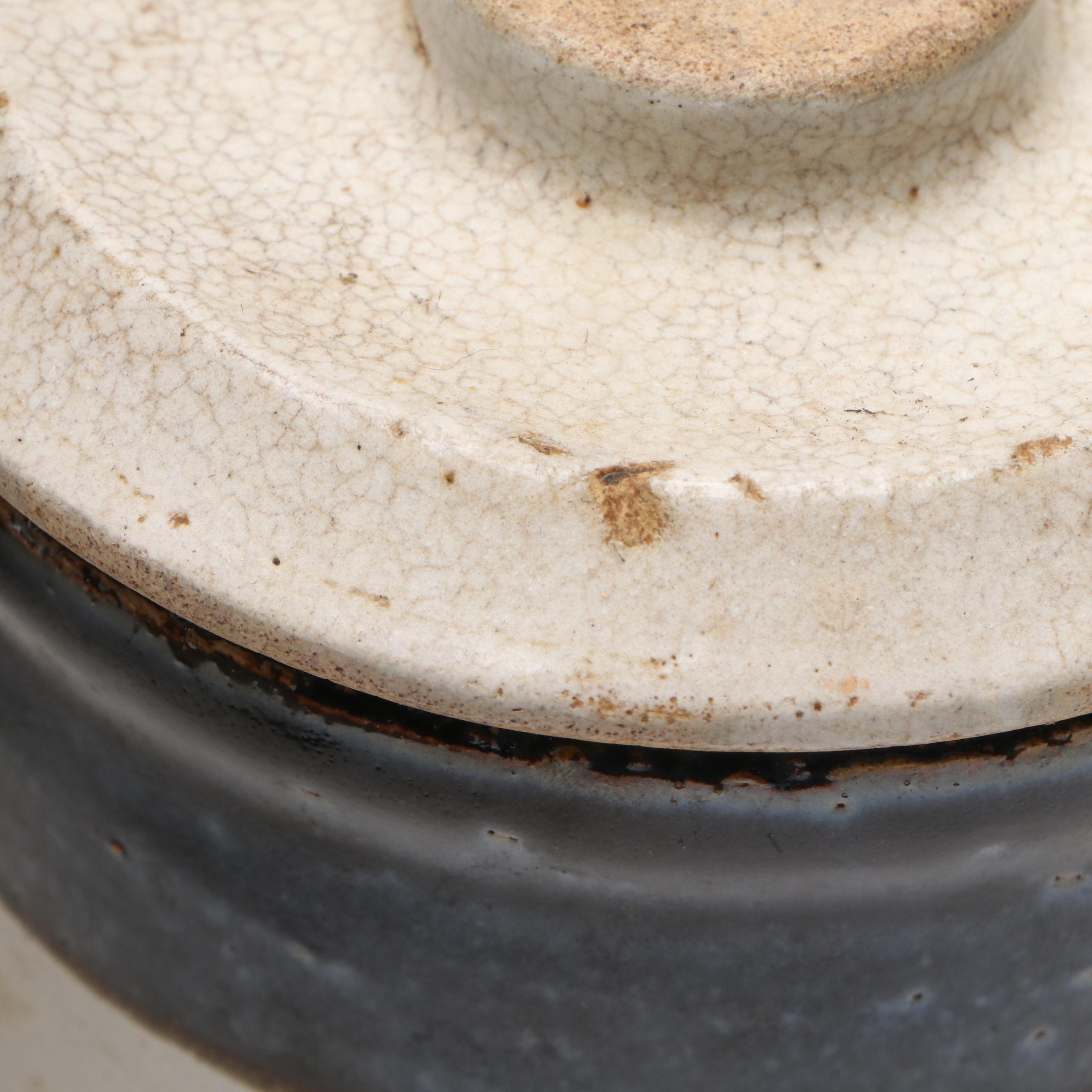 F. H. Weeks Stoneware Syrup Jug with Tobacco Spit Crock and Salt Glazed Jugs