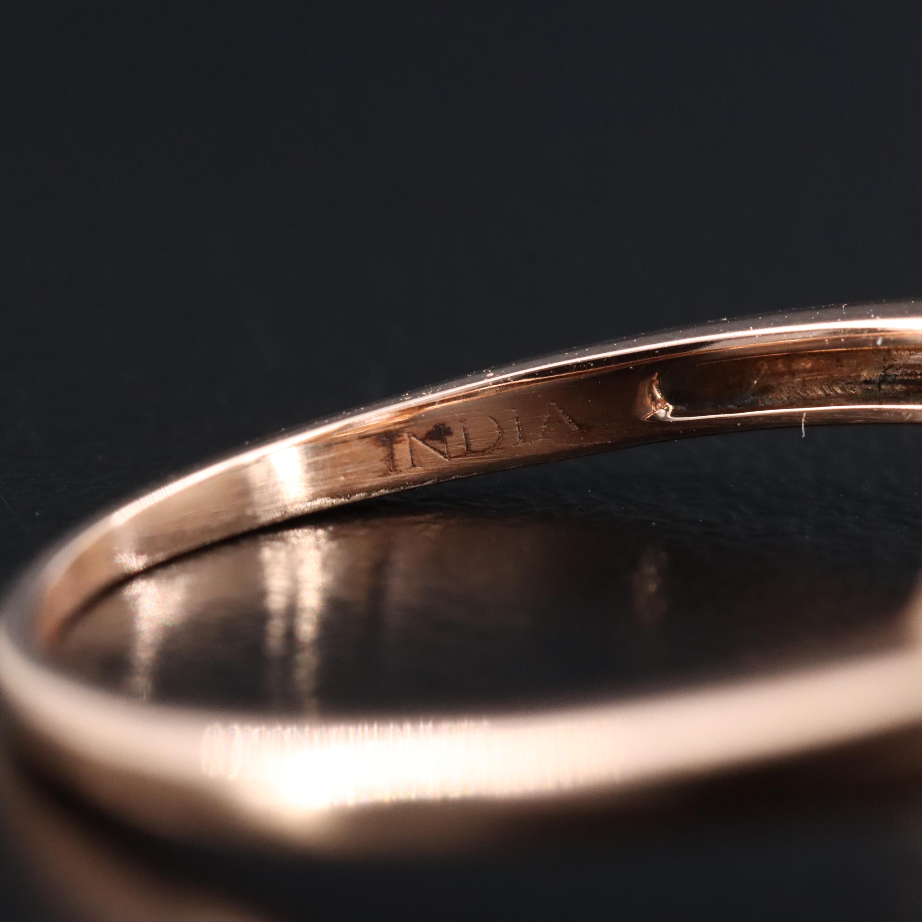 14K Rose Gold Morganite and Diamond Ring