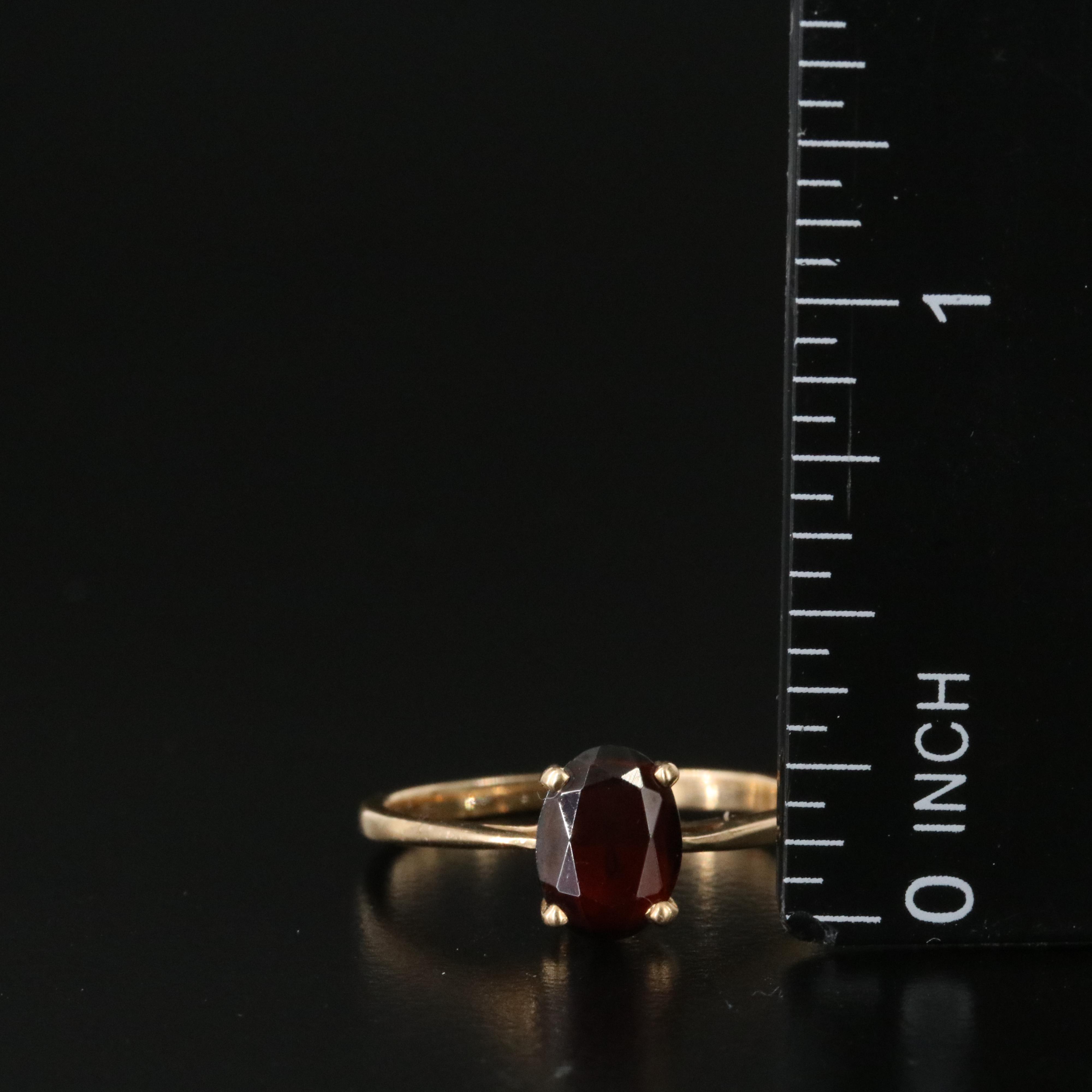 14K Garnet Ring