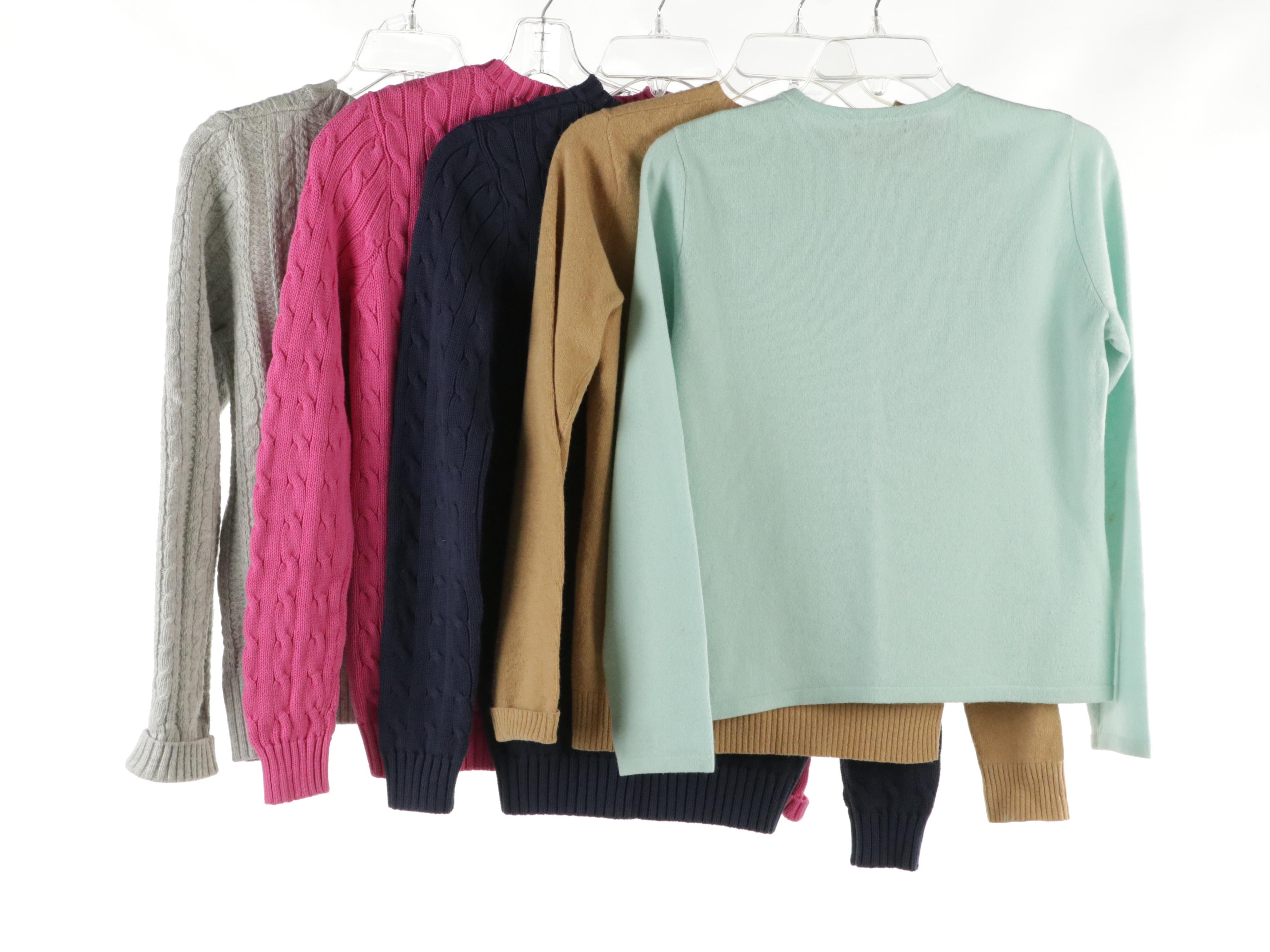 Ralph Lauren, Lands' End and J.Crew Sweaters in Cotton, Cashmere and Wool Knits