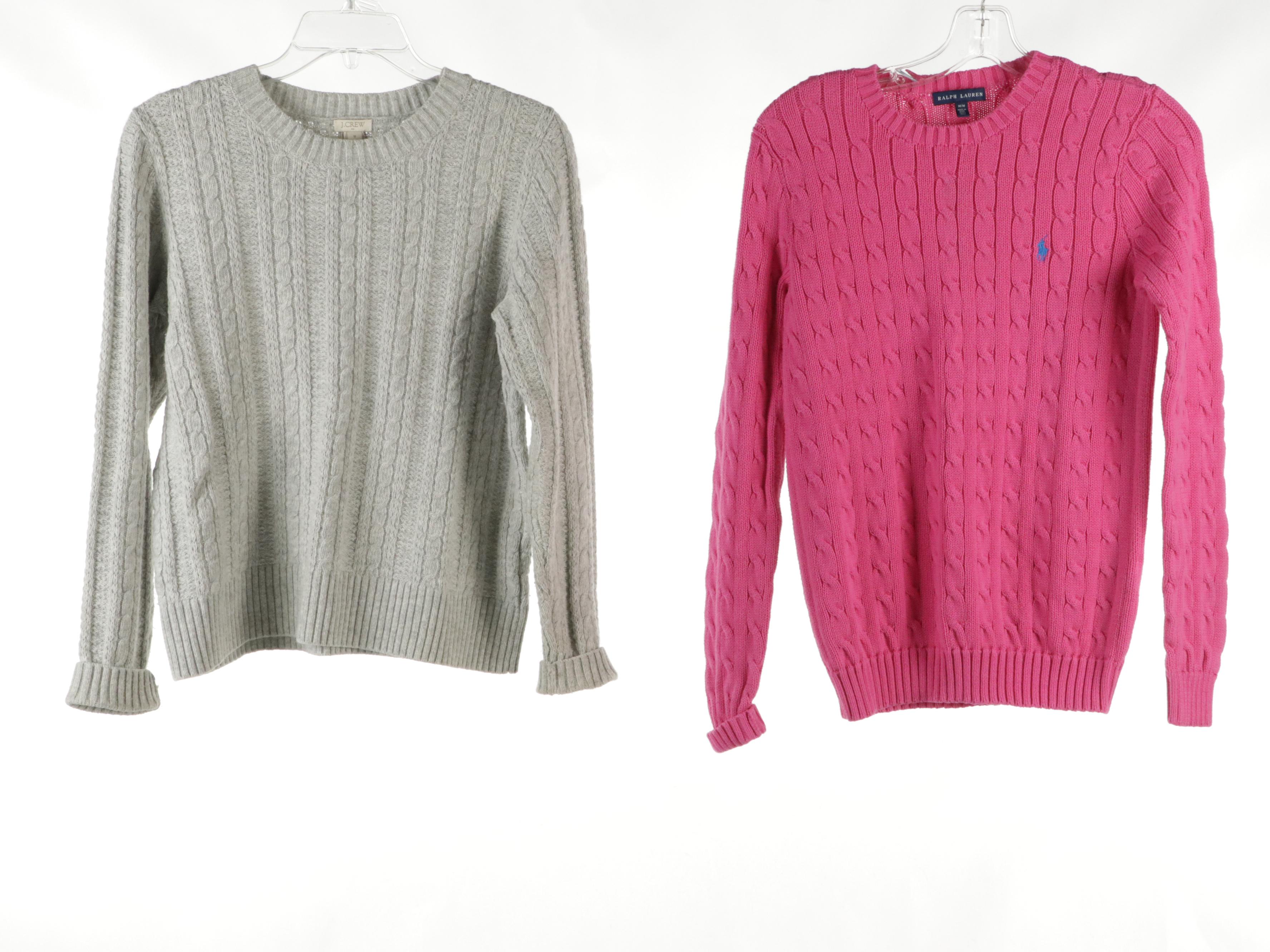 Ralph Lauren, Lands' End and J.Crew Sweaters in Cotton, Cashmere and Wool Knits