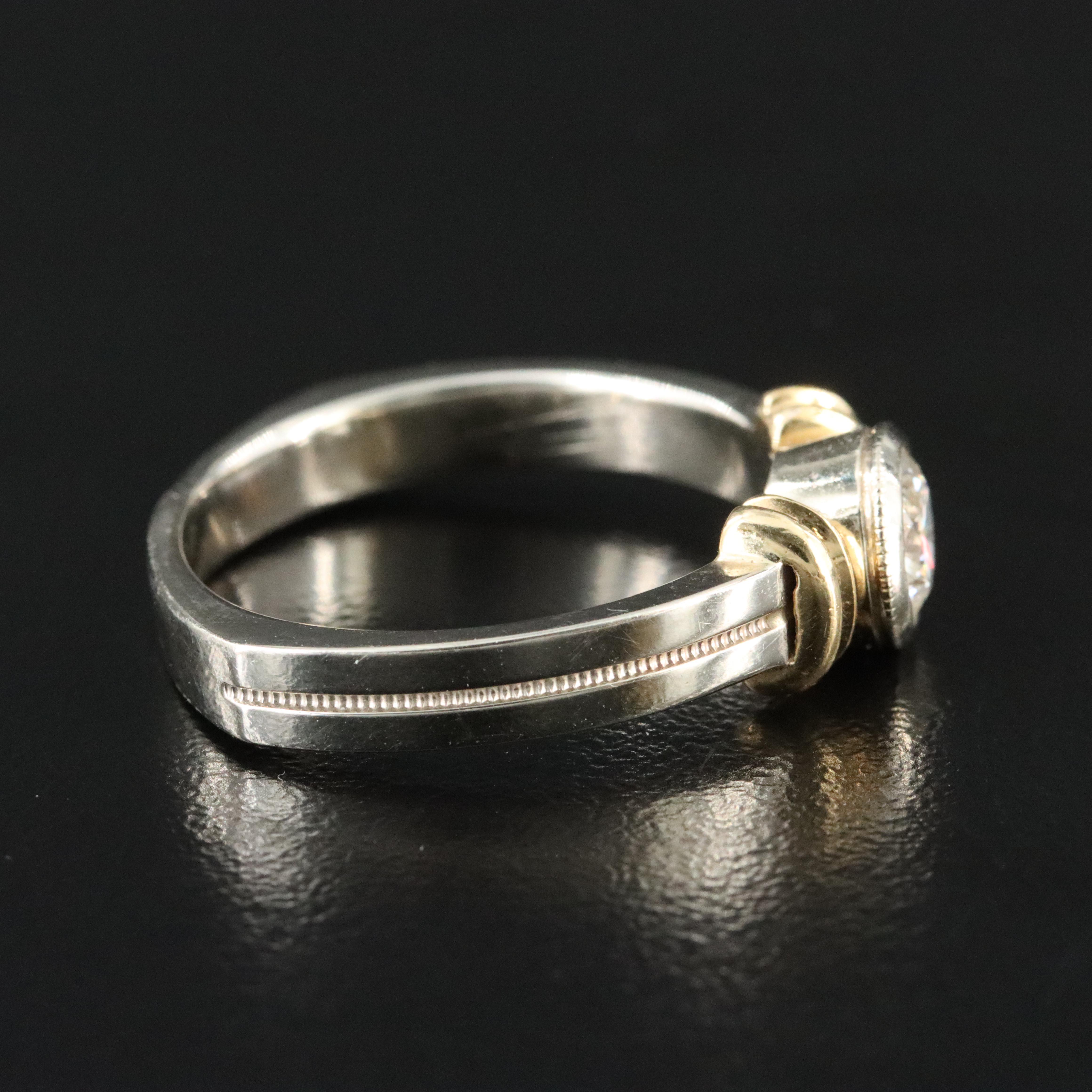 14K 0.78 CT Two-Tone Diamond Ring