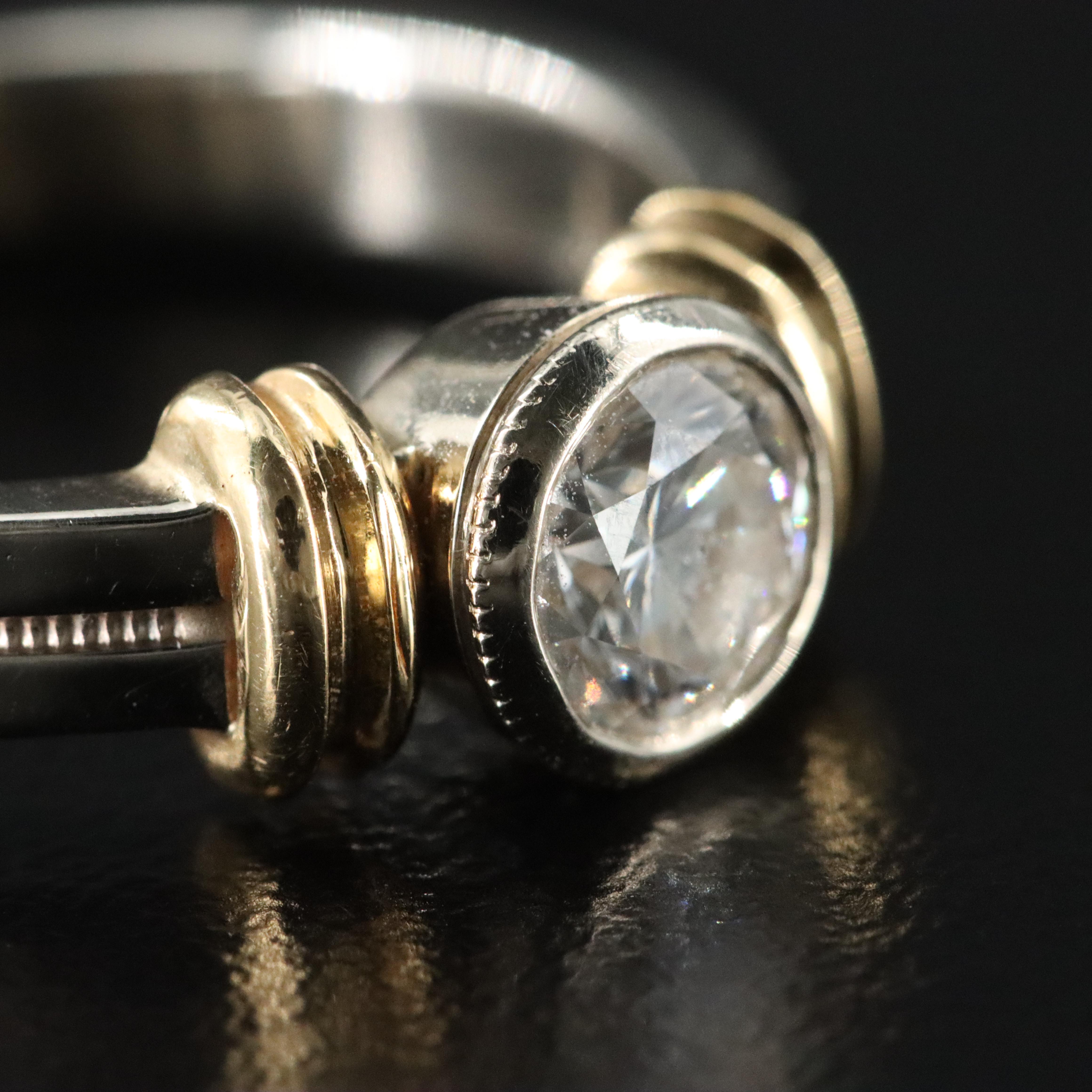 14K 0.78 CT Two-Tone Diamond Ring