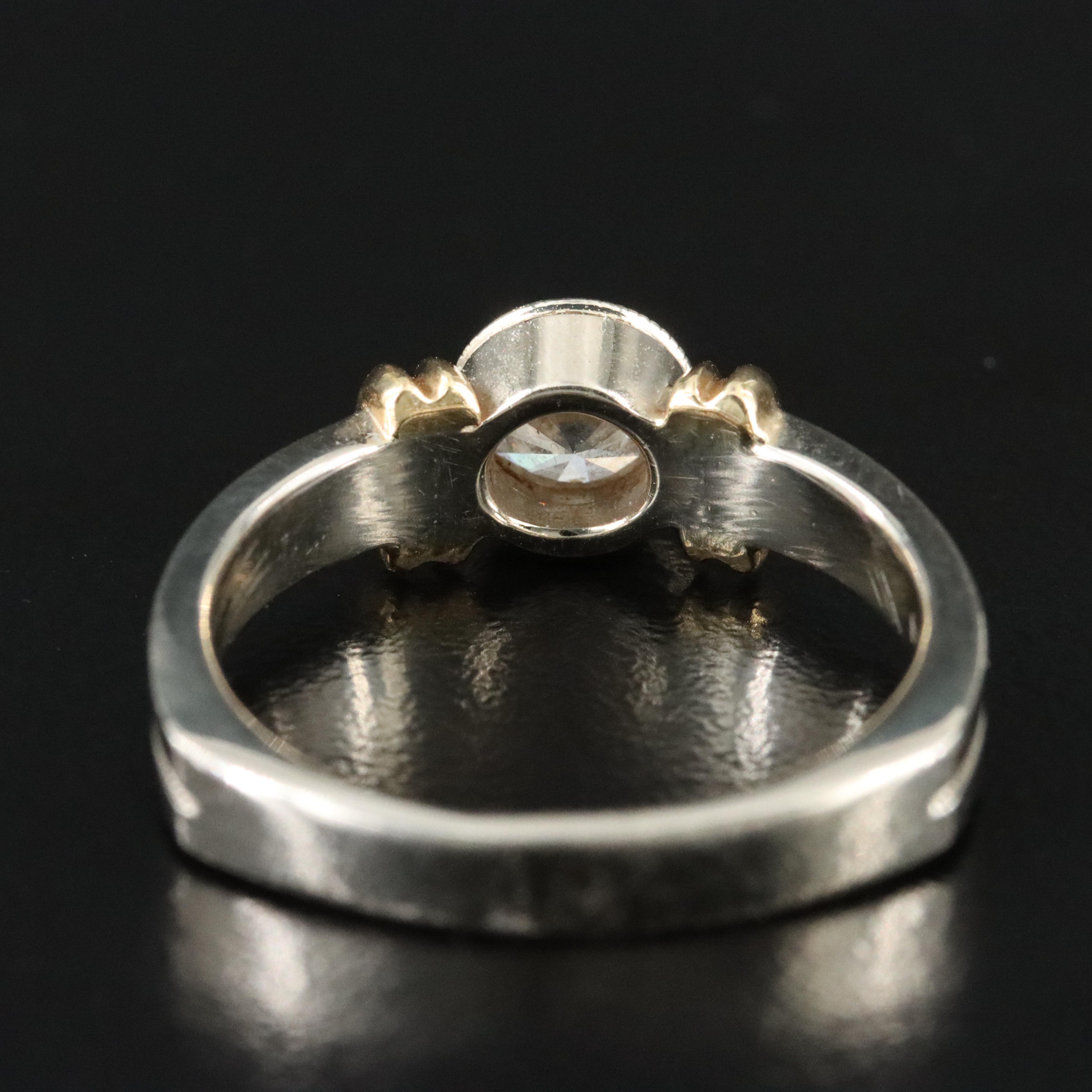 14K 0.78 CT Two-Tone Diamond Ring