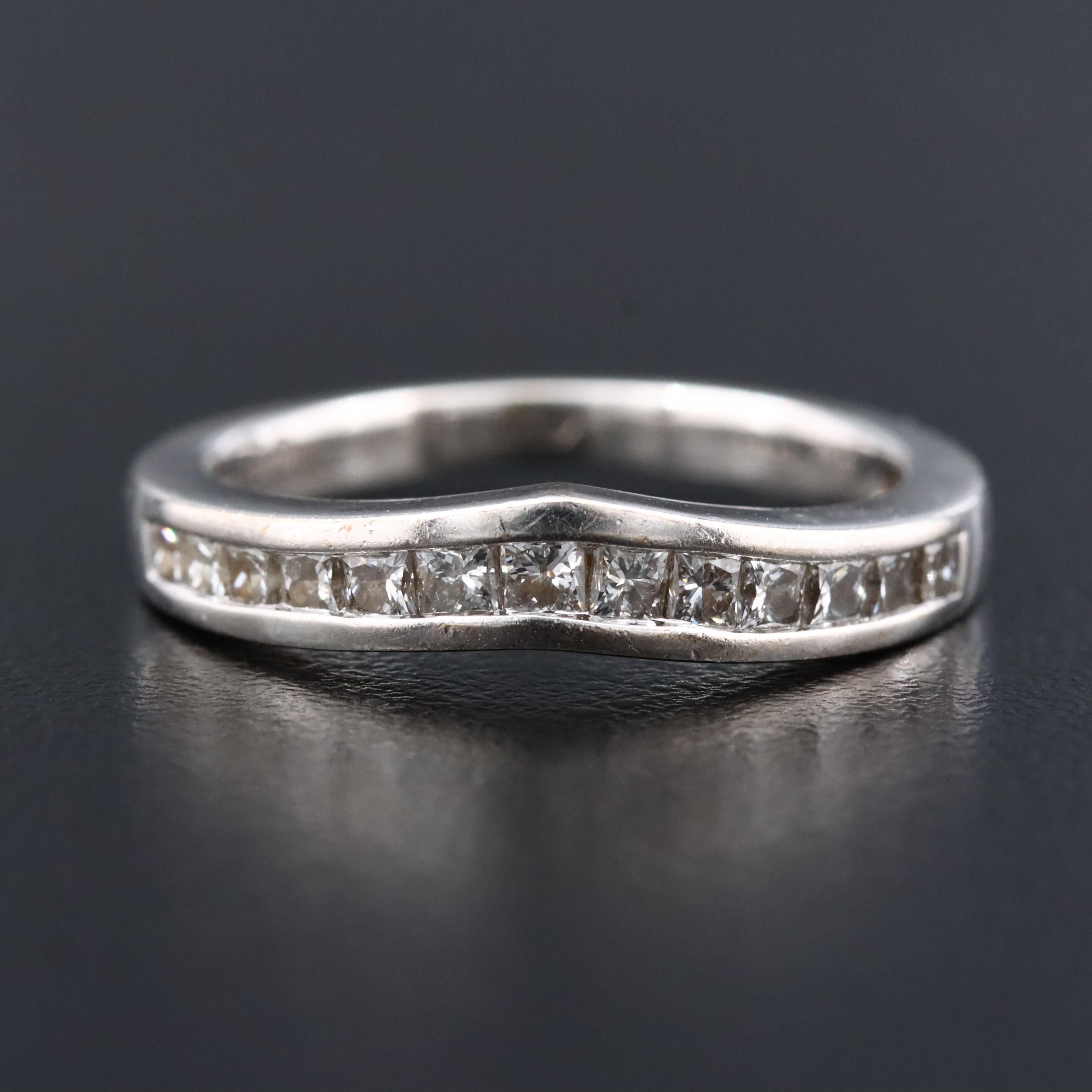 18K 0.52 CTW Diamond Contour Ring