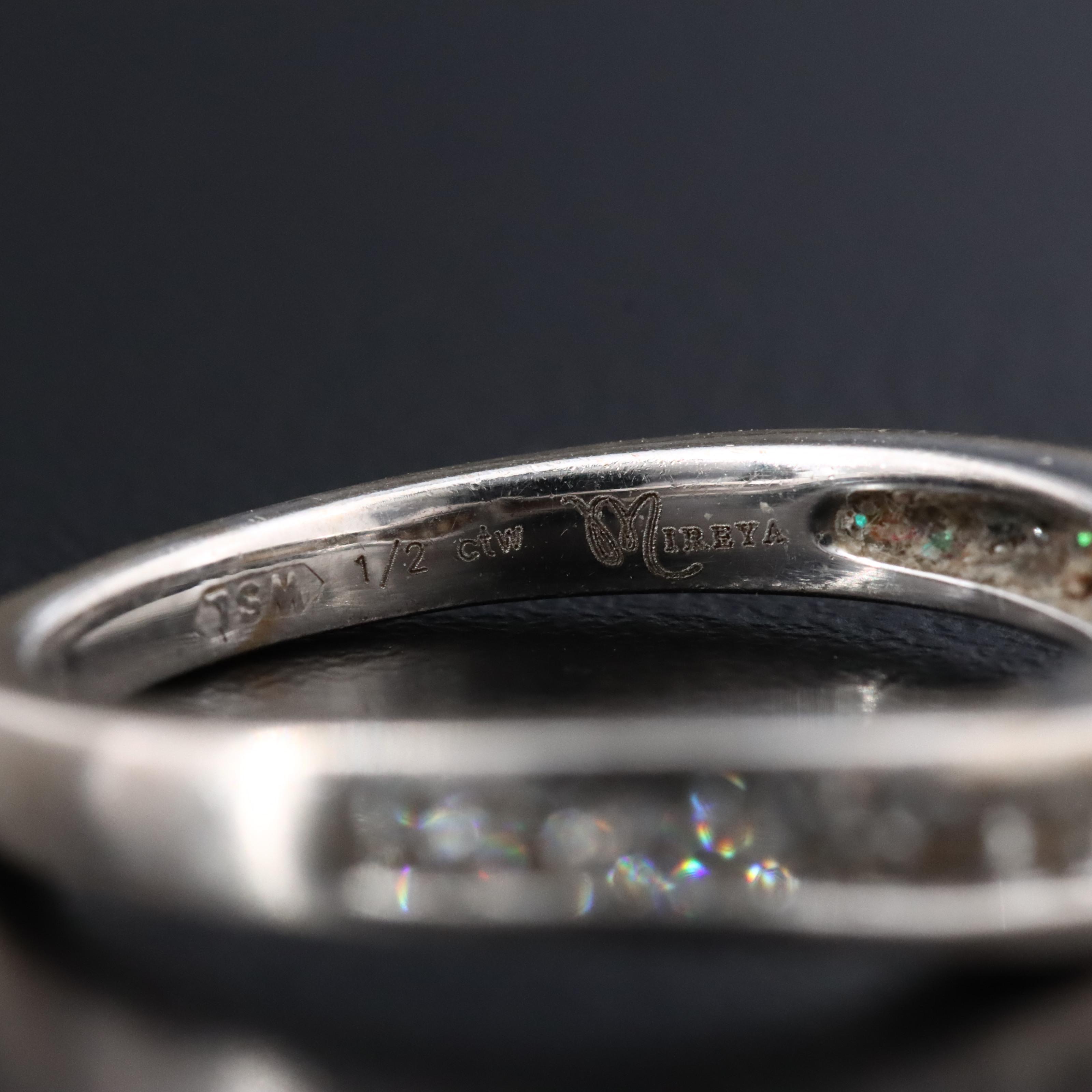 18K 0.52 CTW Diamond Contour Ring