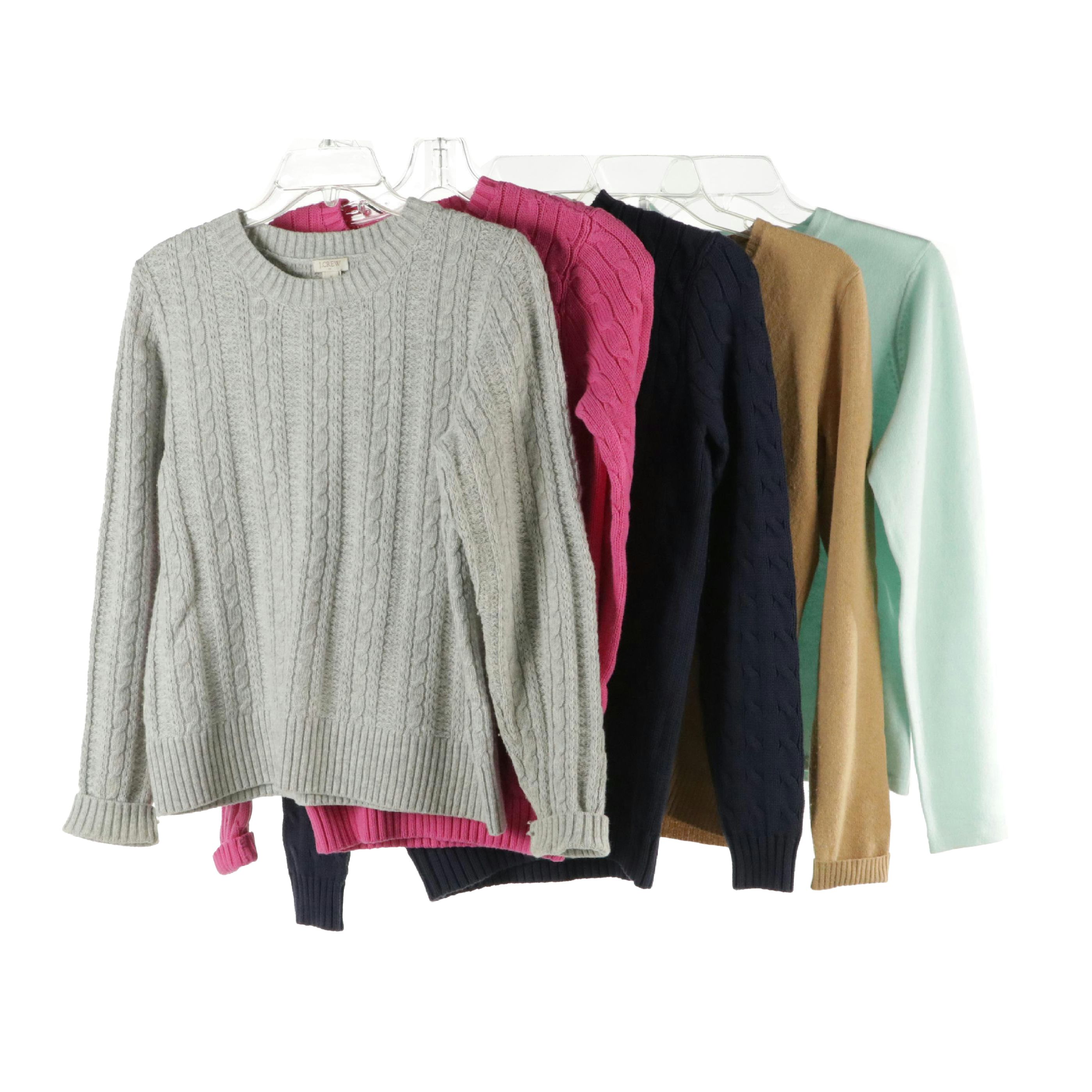 Ralph Lauren, Lands' End and J.Crew Sweaters in Cotton, Cashmere and Wool Knits