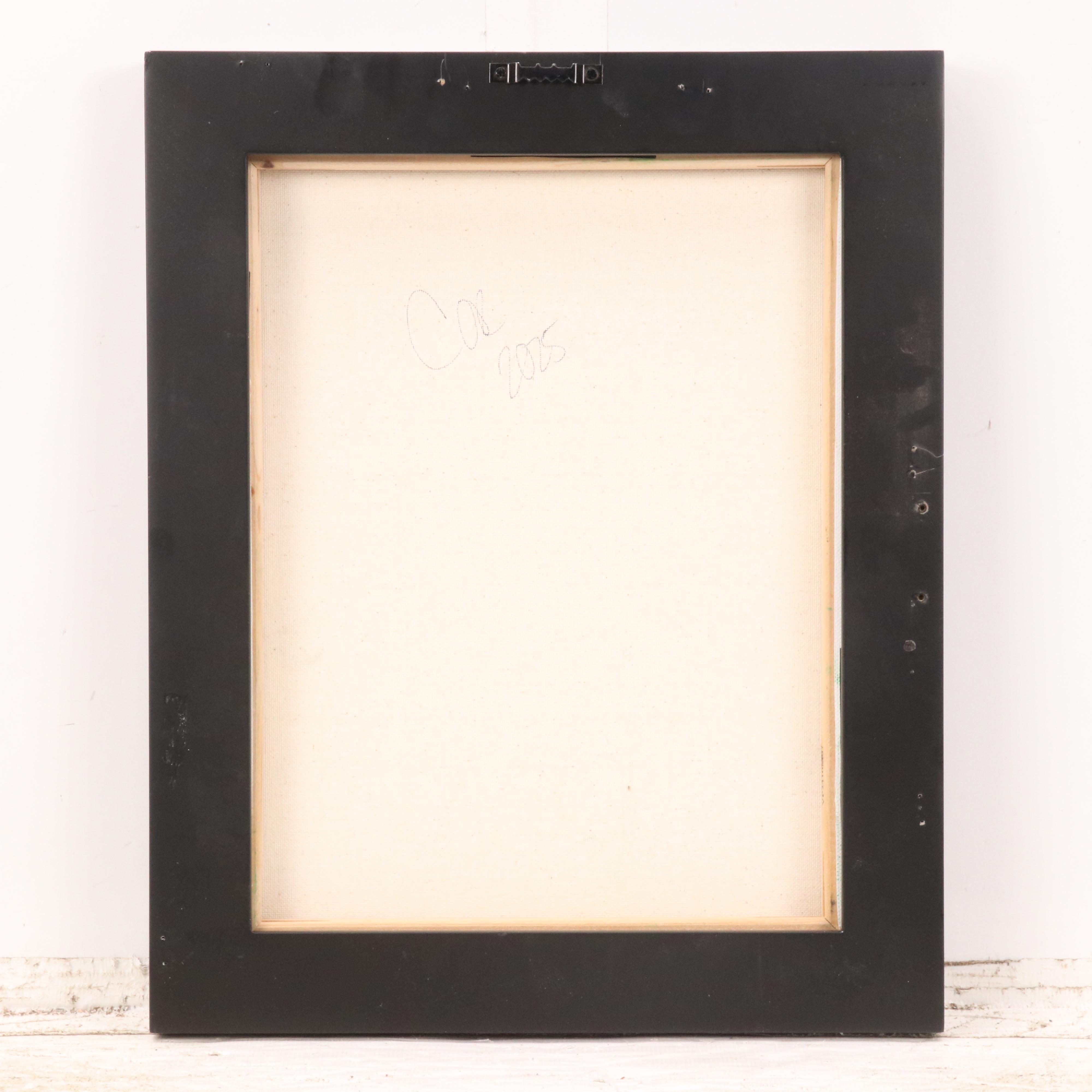 Cor Stylized Acrylic Painting of T-Rex on Bike, 2025