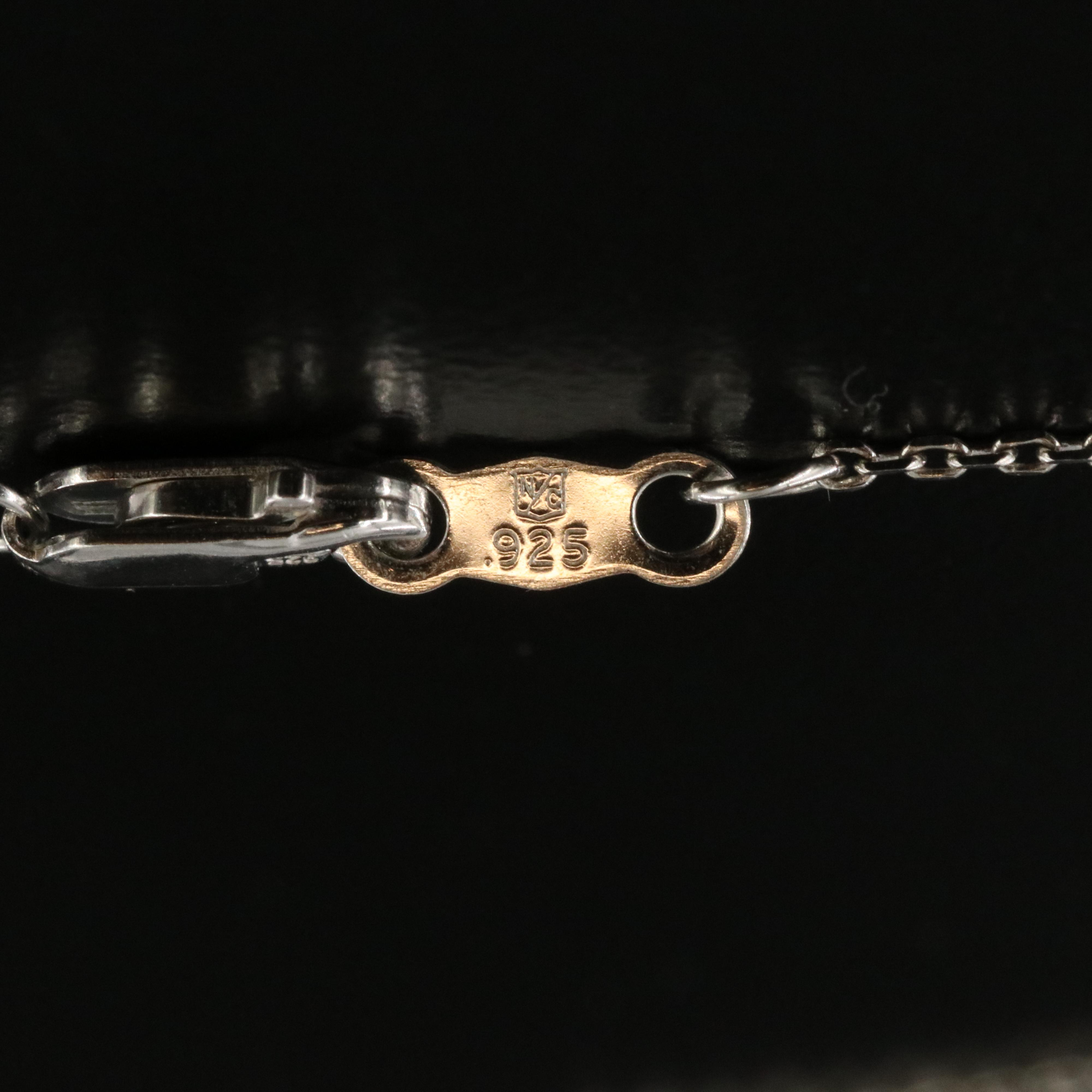 Sterling Pearl and White Sapphire Pendant Necklace