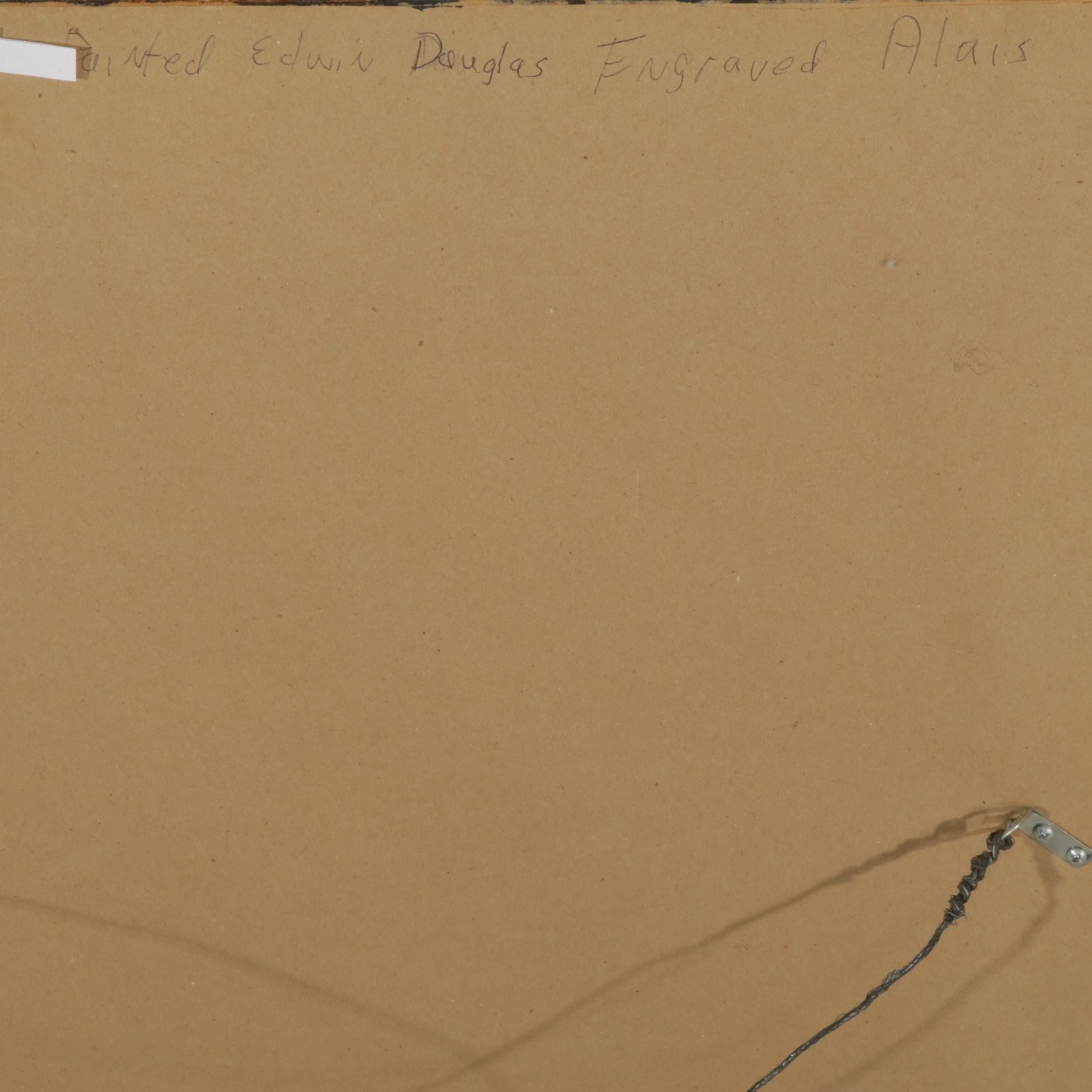 Alfred Clarence Alais "Mine Host" Colored Engraving After J. F. Herring, 1883